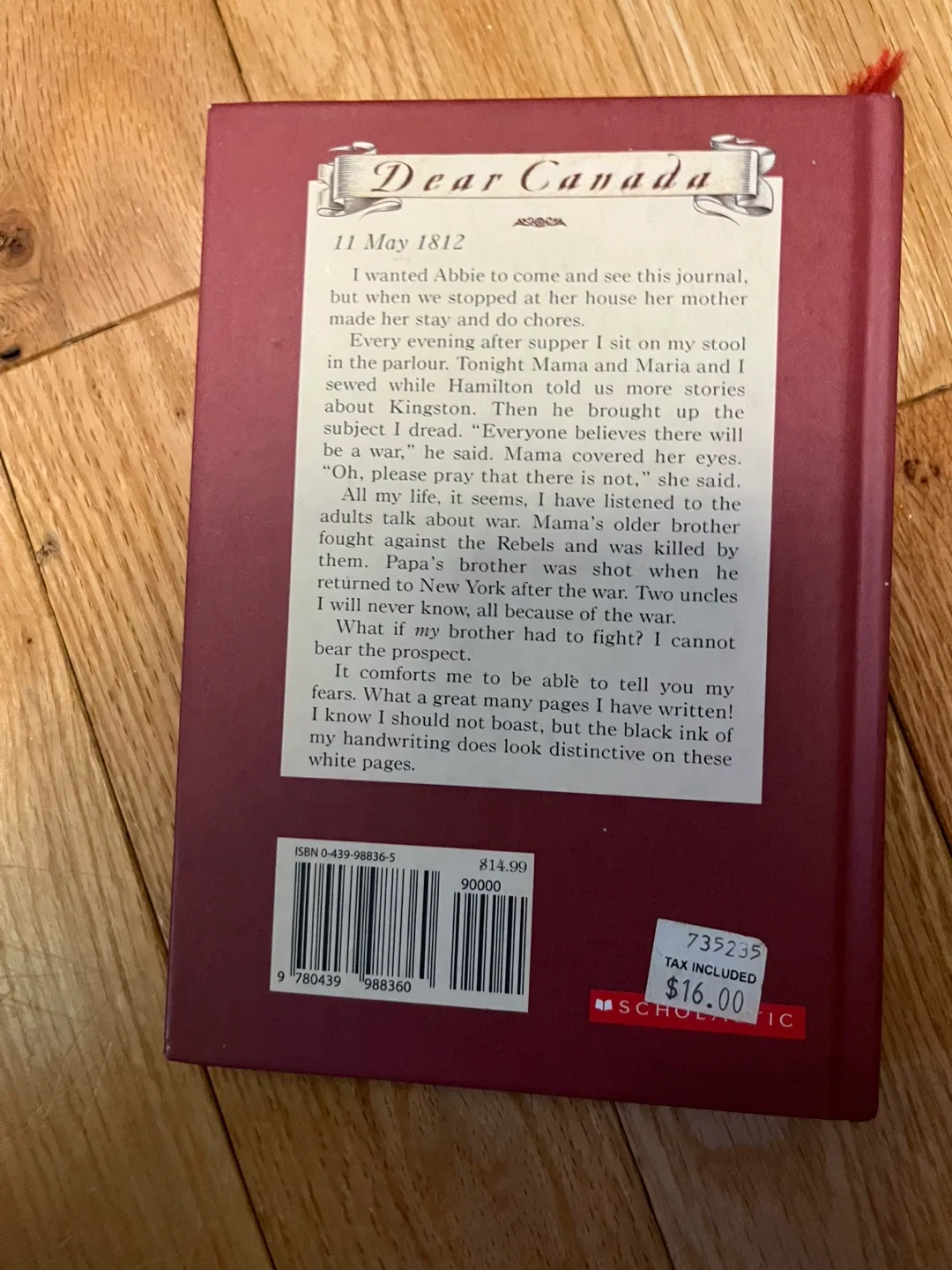 Dear Canada: Whispers of War - Susanna Merritt Diary image indicator(2)