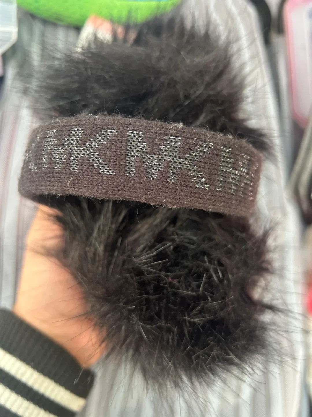 Michael Kors Black Fur Earmuffs