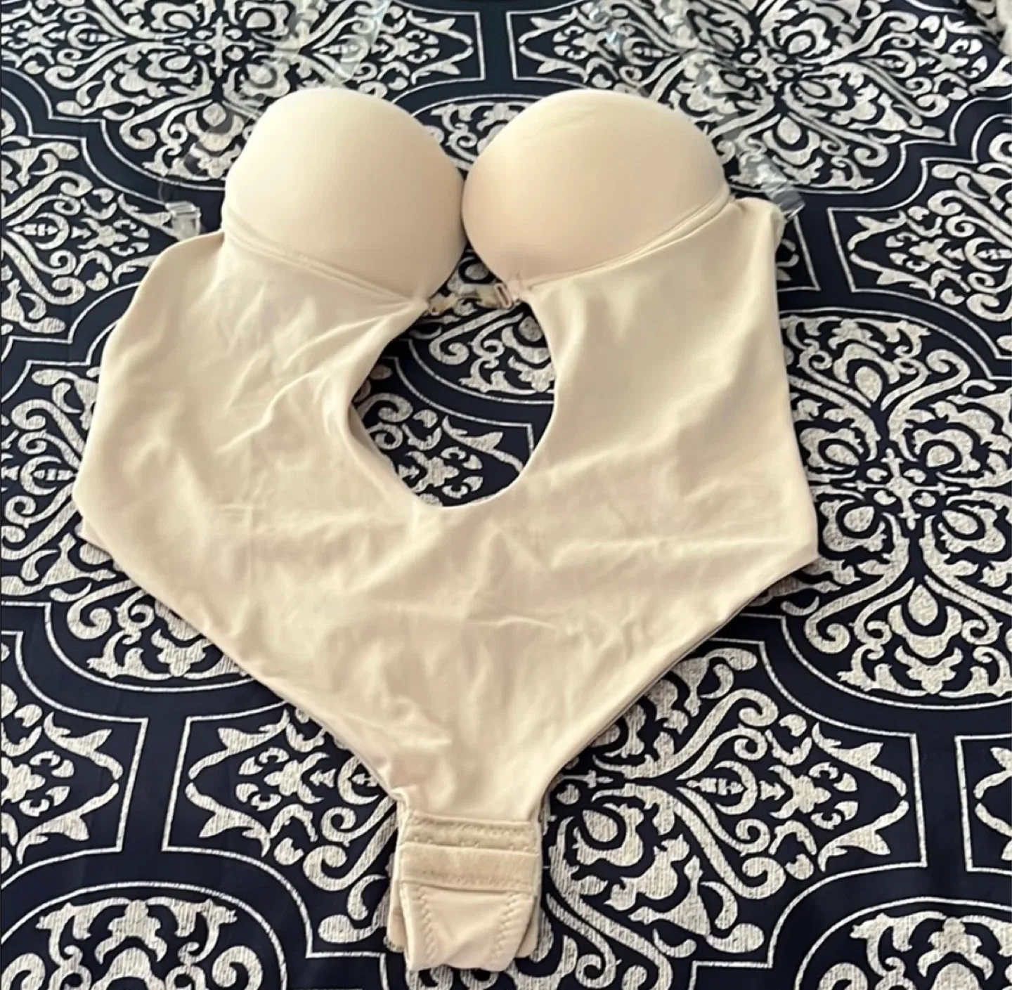 Strapless Plunge Bodysuit - Nude size 32 thumbnail