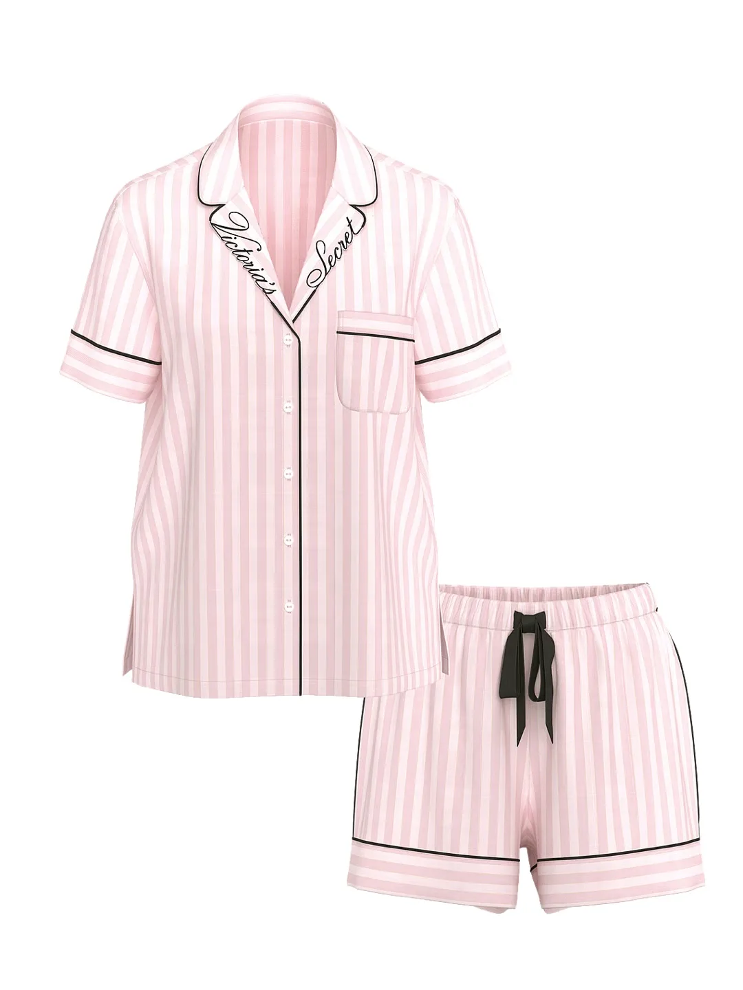 Victoria's Secret Pink Striped Pajama Set image indicator(4)