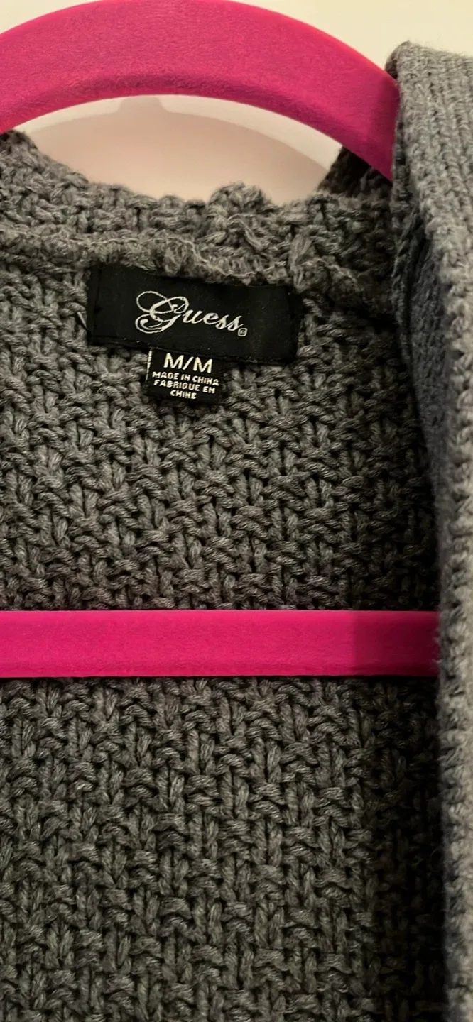 Guess Grey Knit Cardigan - Size M image indicator(2)