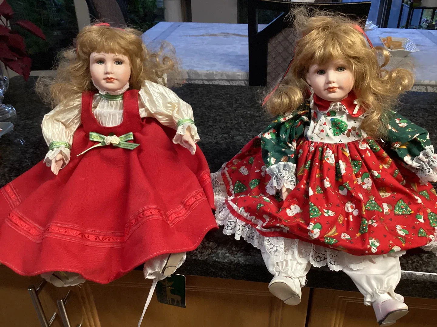 Porcelain Dolls - Christmas Theme