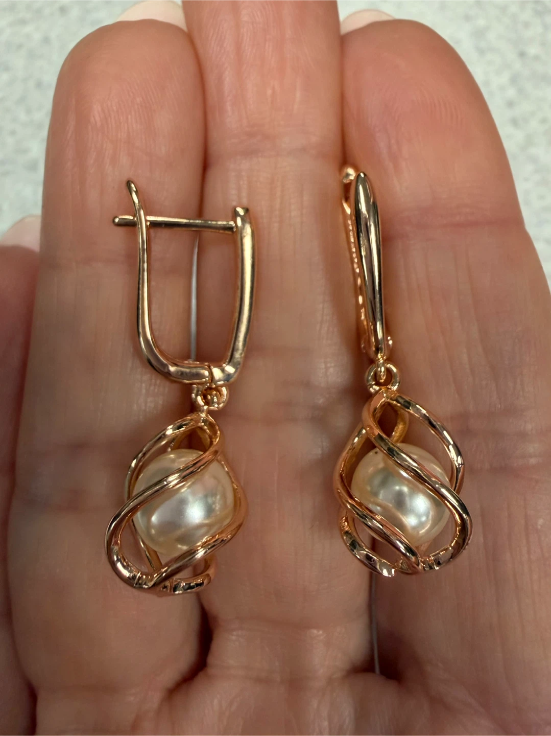 14k pearl earrings
