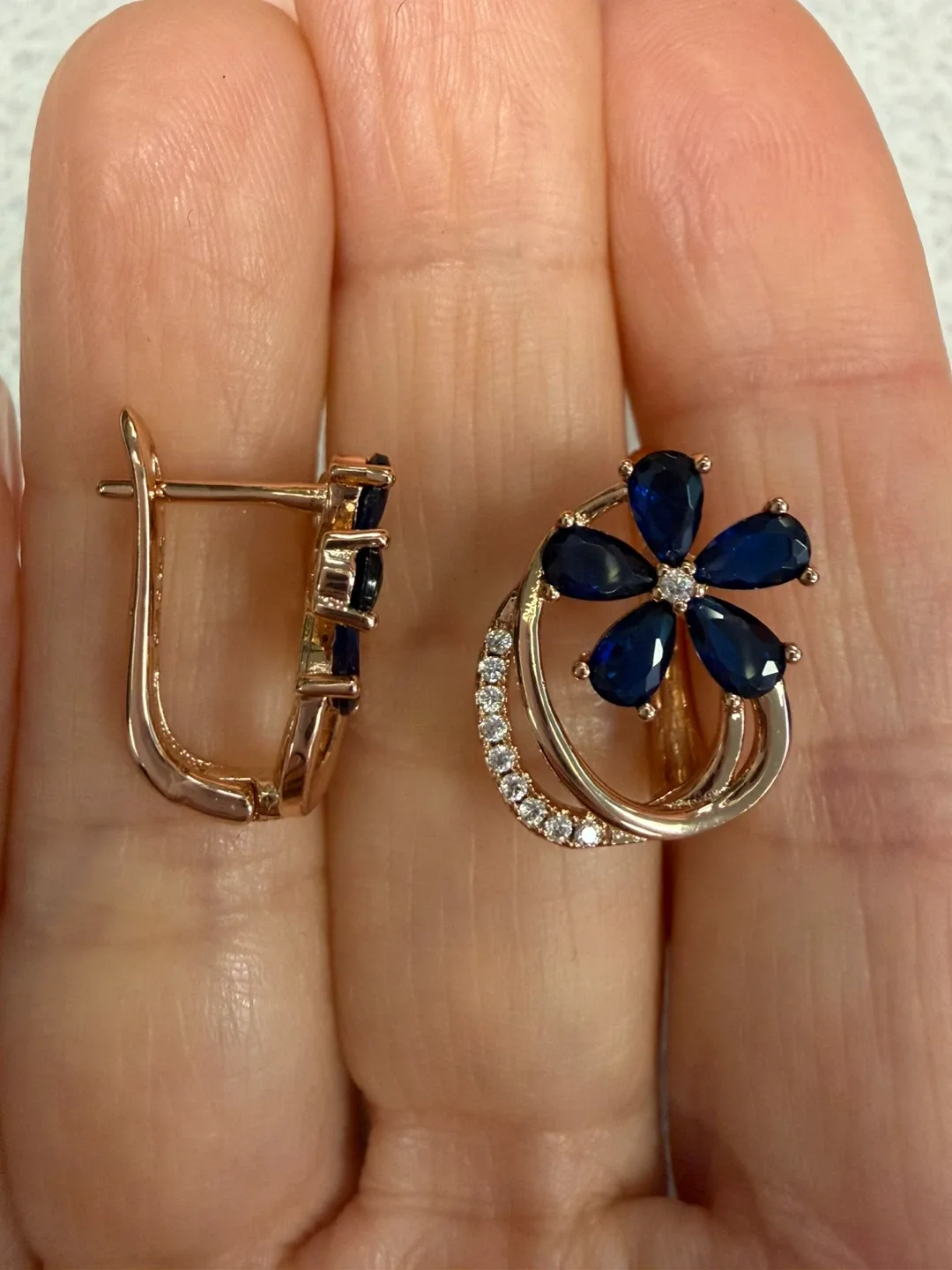 14k sapphire earrings