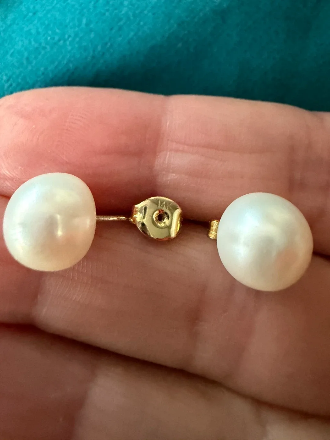 14k akoya pearl earrings