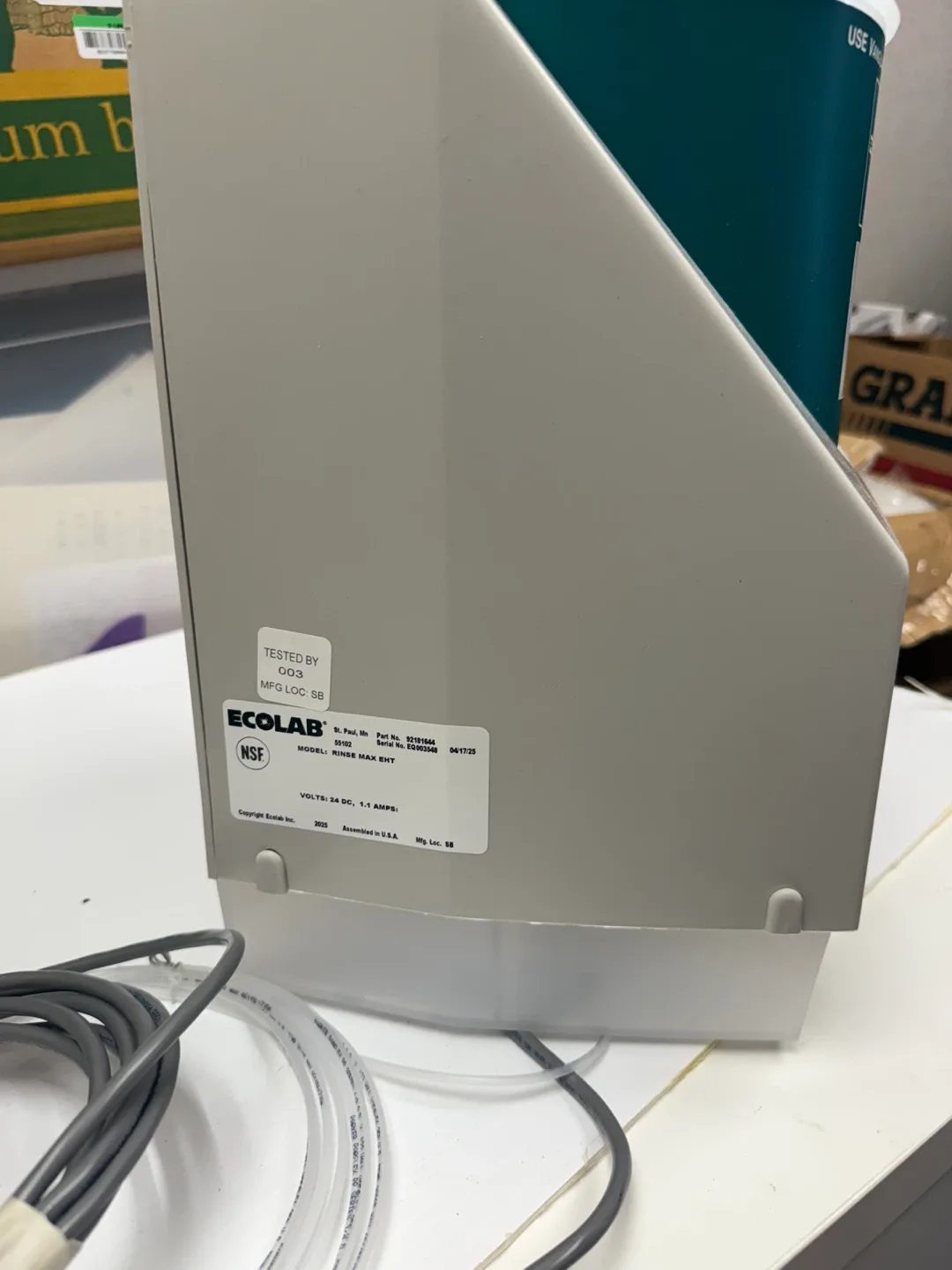 New Ecolab Vanguard Rinse Max IID Wash Max Dispensing System image indicator(4)