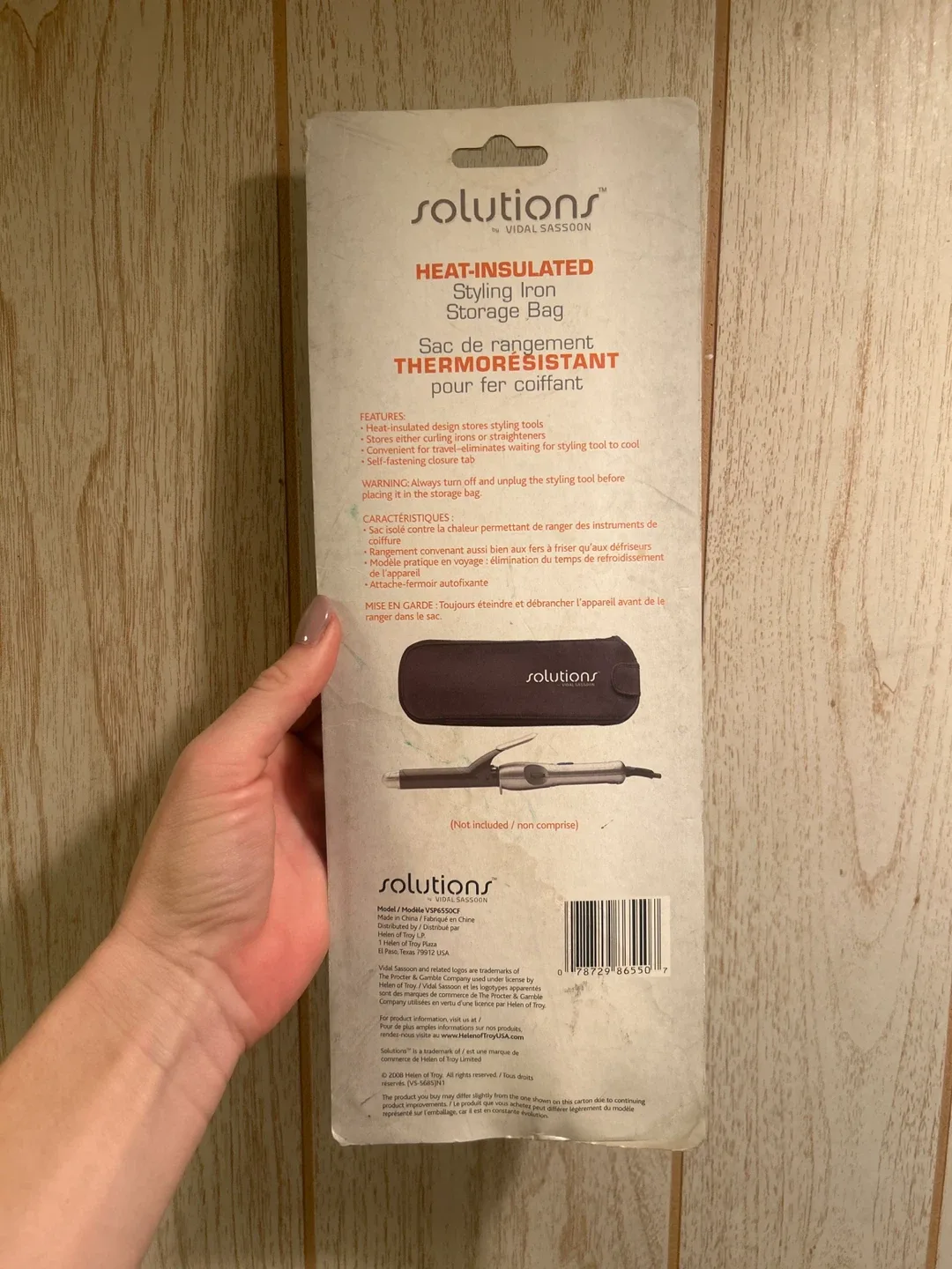 Solutions by Vidal Sassoon Styling Iron Storage Bag image indicator(2)