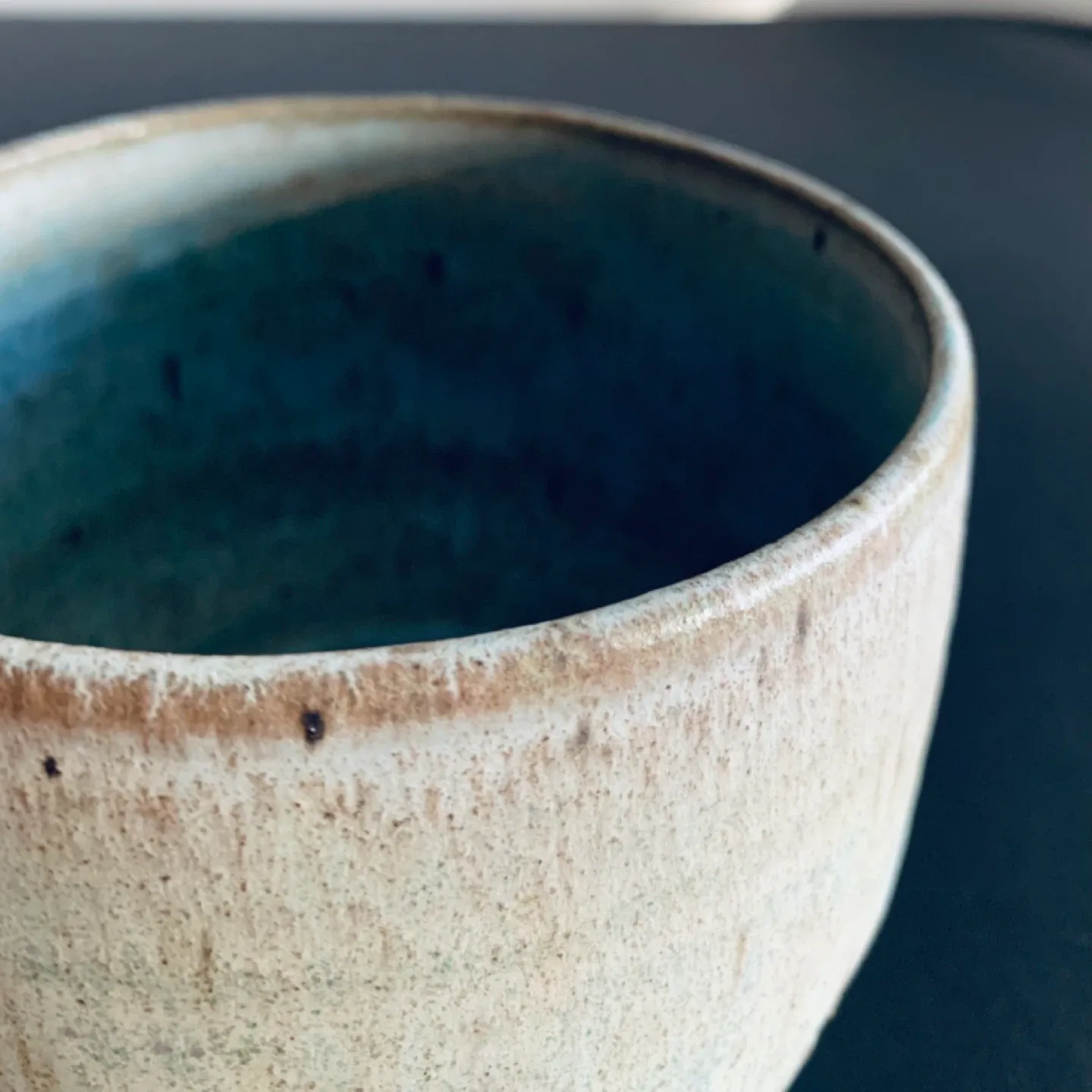 Signature Glazed Stone Mug Timeless Art image indicator(5)