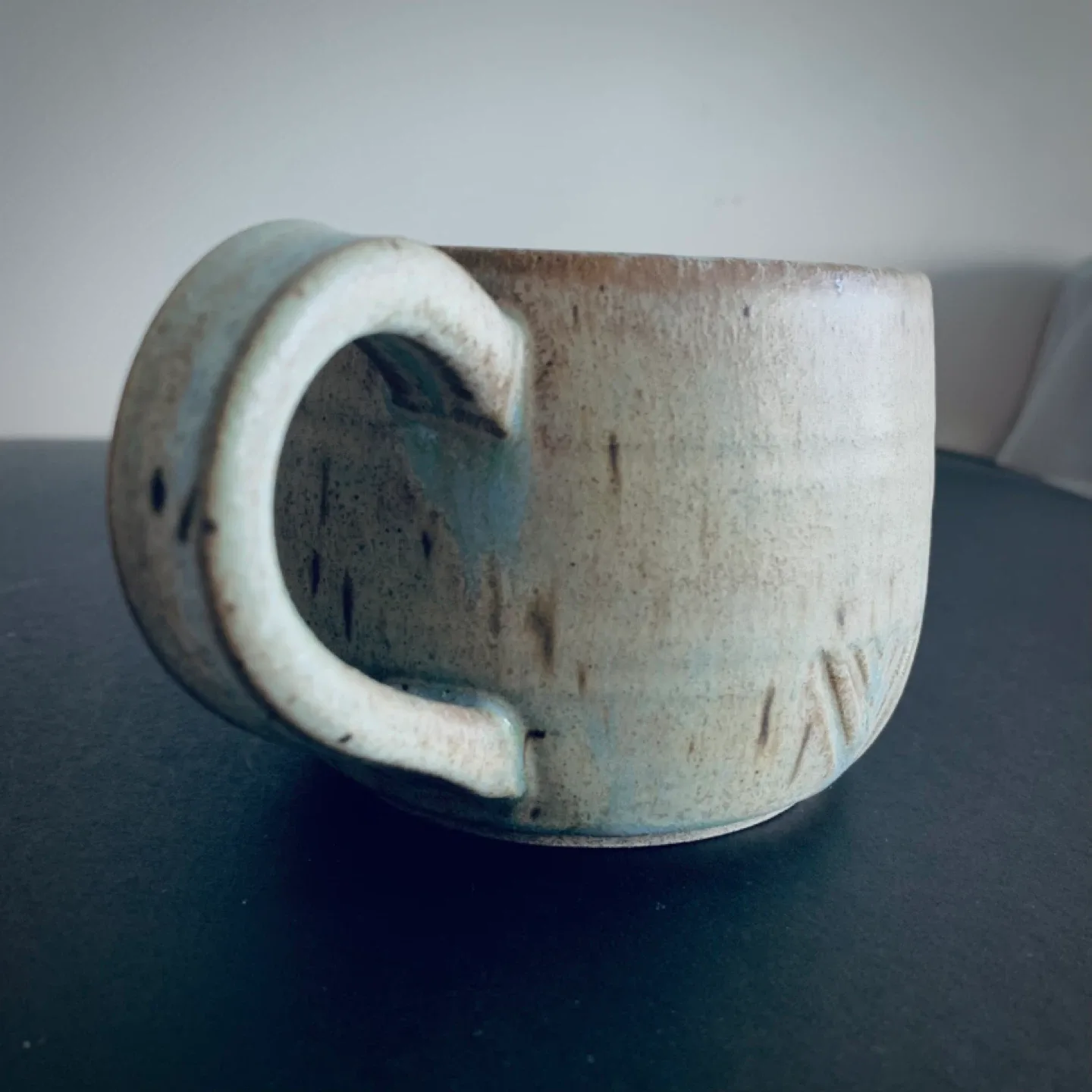 Signature Glazed Stone Mug Timeless Art image indicator(4)