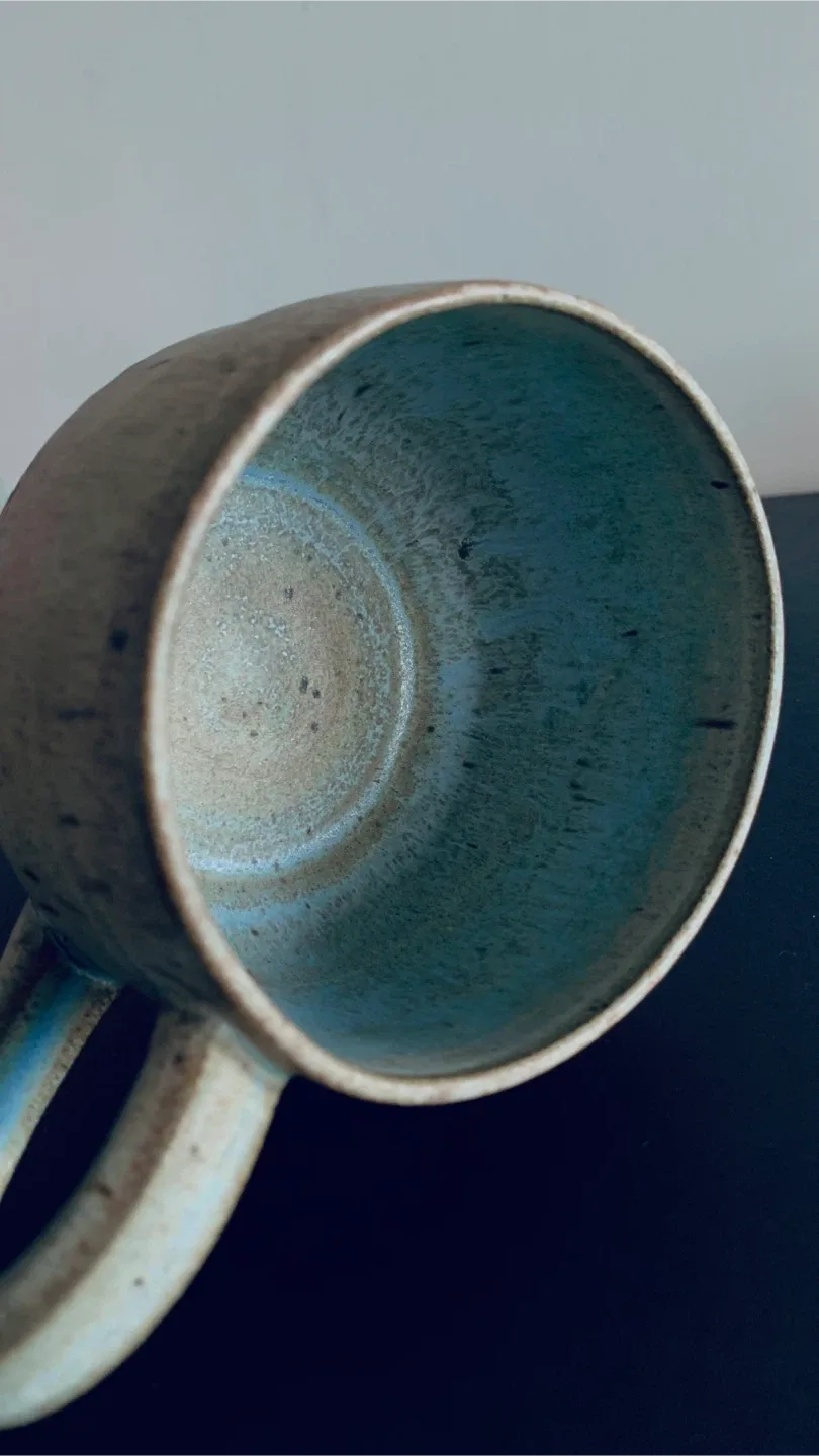 Signature Glazed Stone Mug Timeless Art image indicator(7)