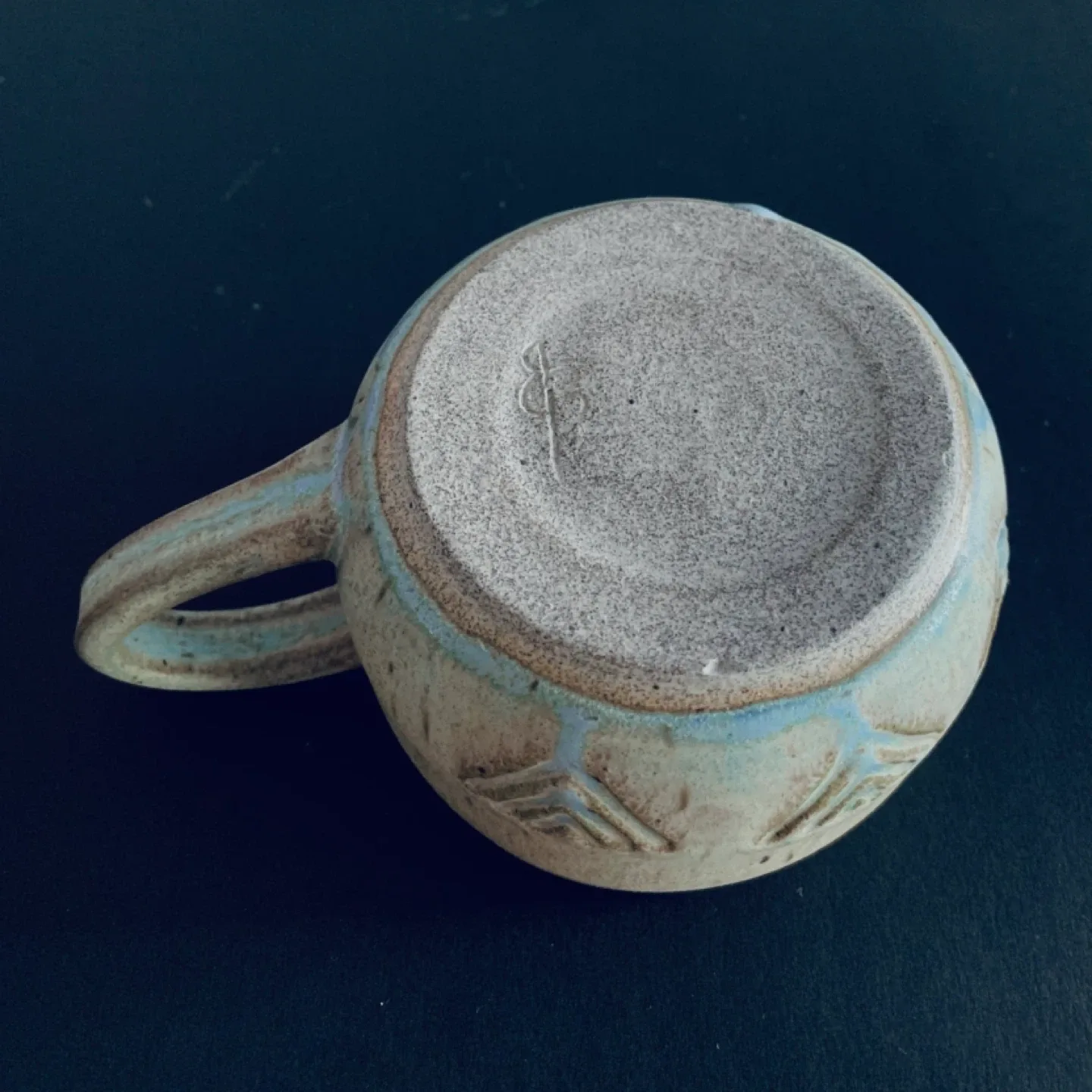 Signature Glazed Stone Mug Timeless Art image indicator(9)