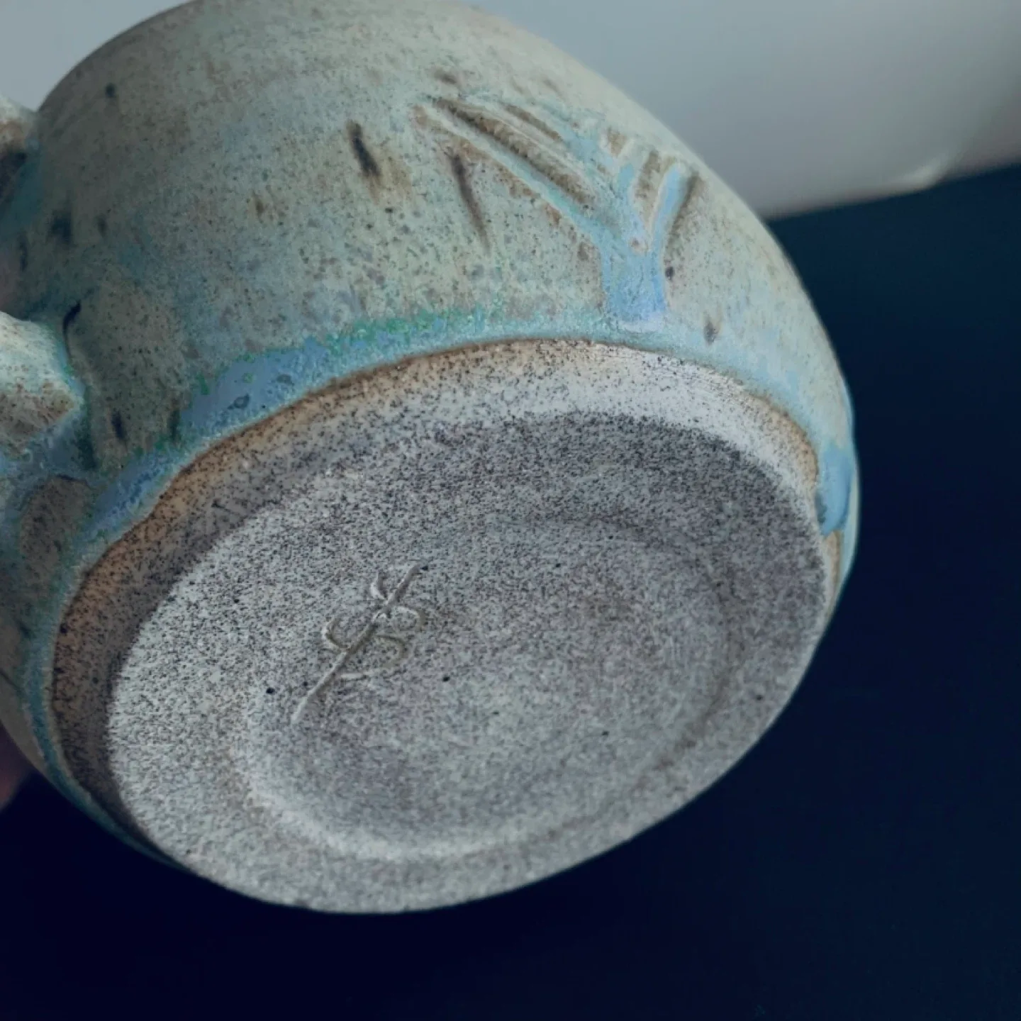 Signature Glazed Stone Mug Timeless Art image indicator(8)