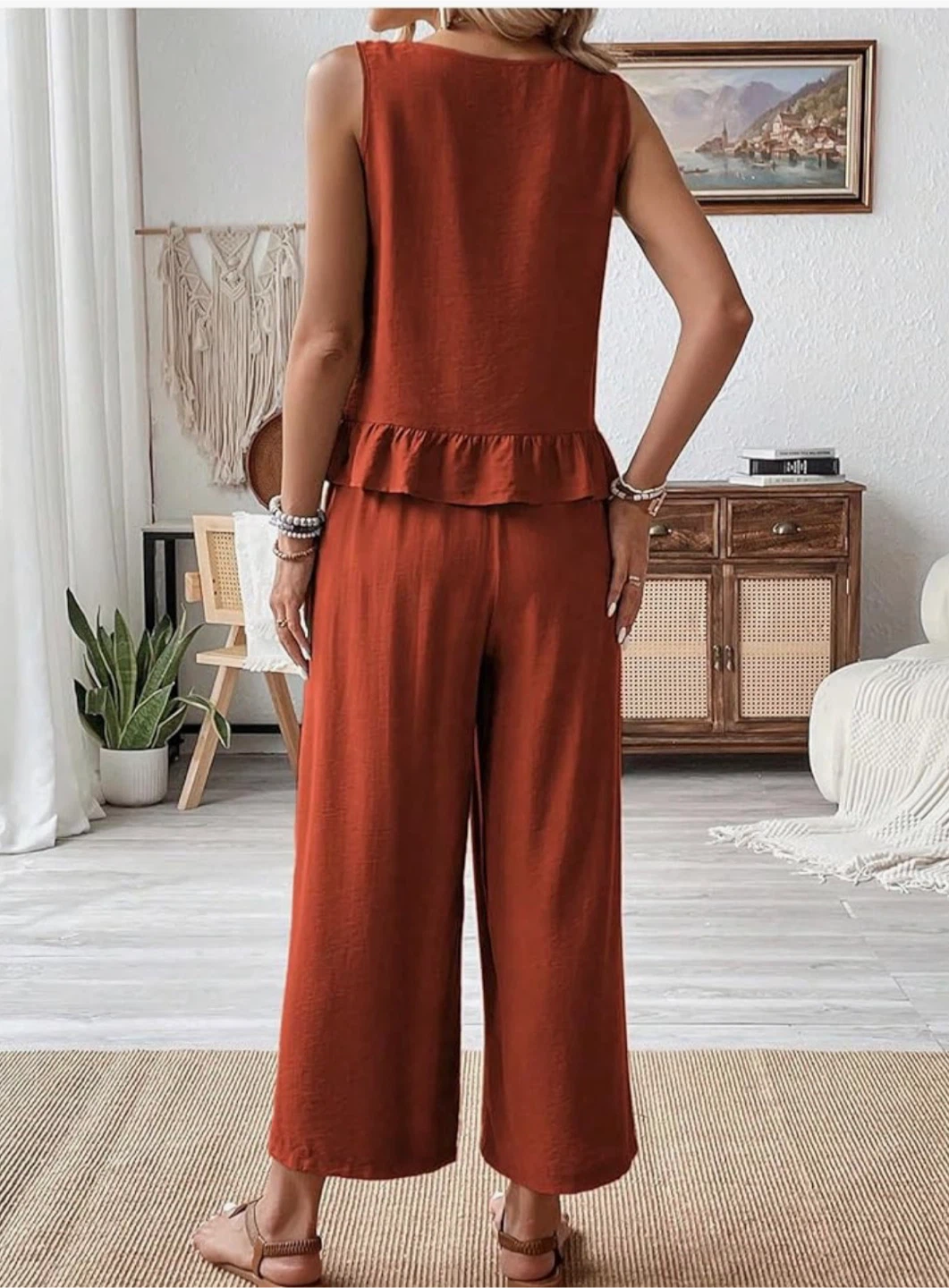 Rust Colored Two-Piece Outfit - photo 2
