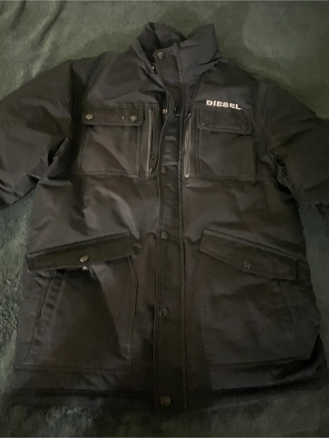 Diesel Black Padded Jacket