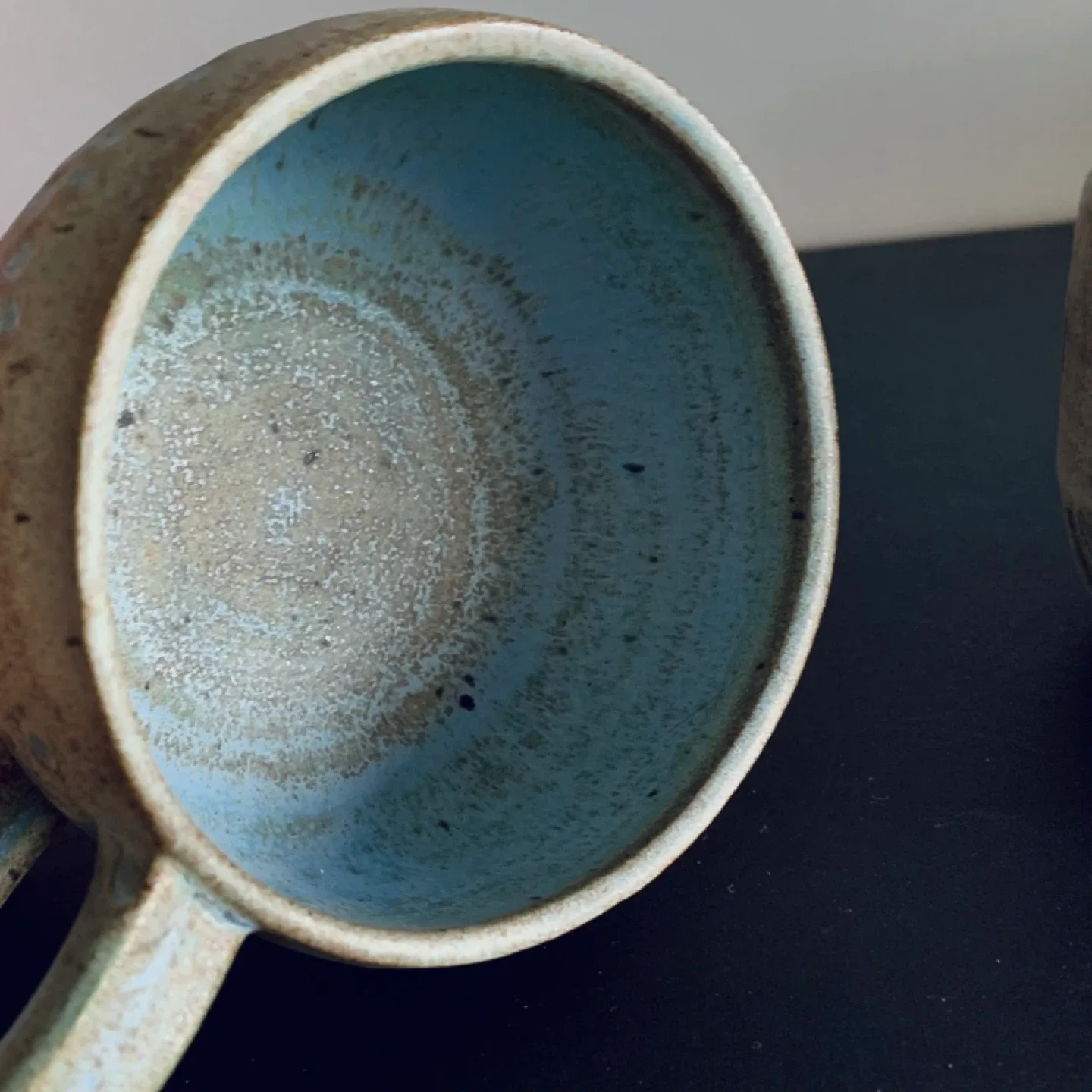 Signature Glazed Stone Mug Timeless Art image indicator(6)