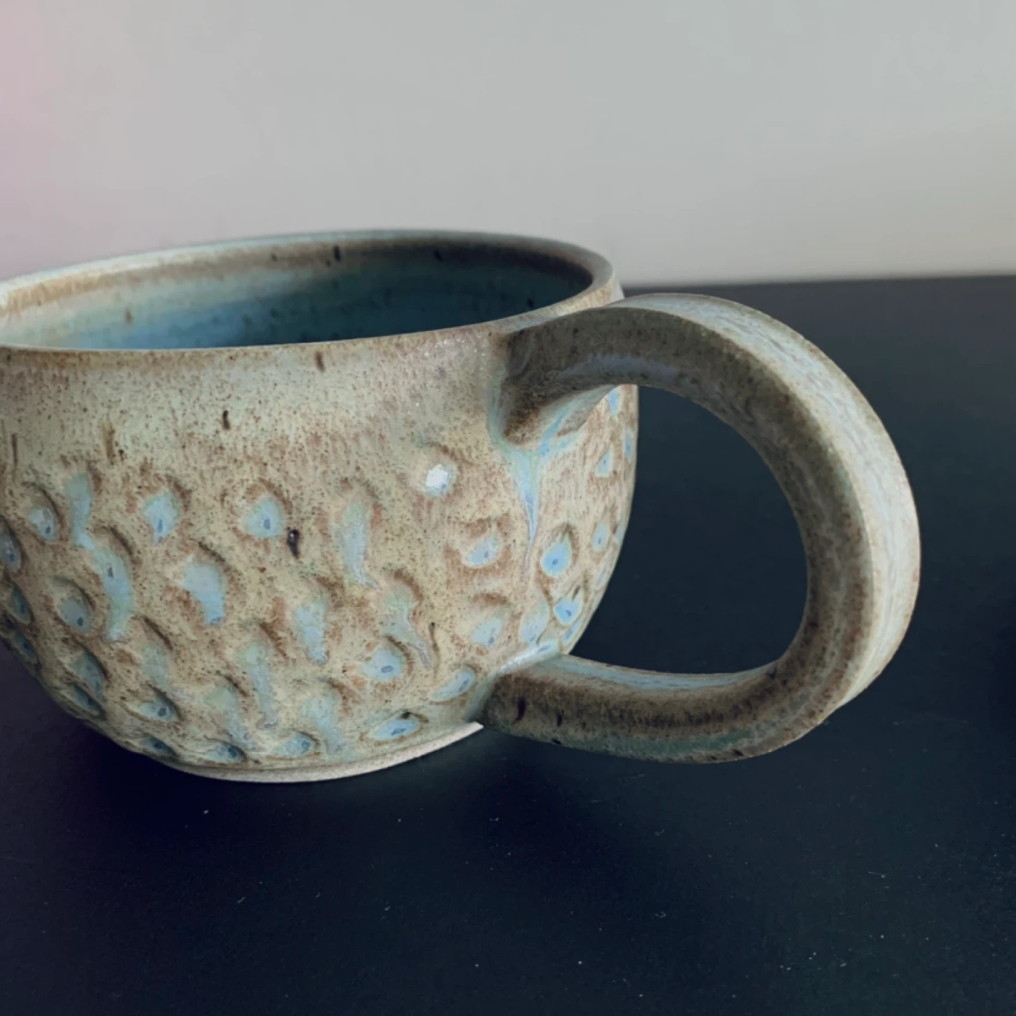 Signature Glazed Stone Mug Timeless Art - photo 2