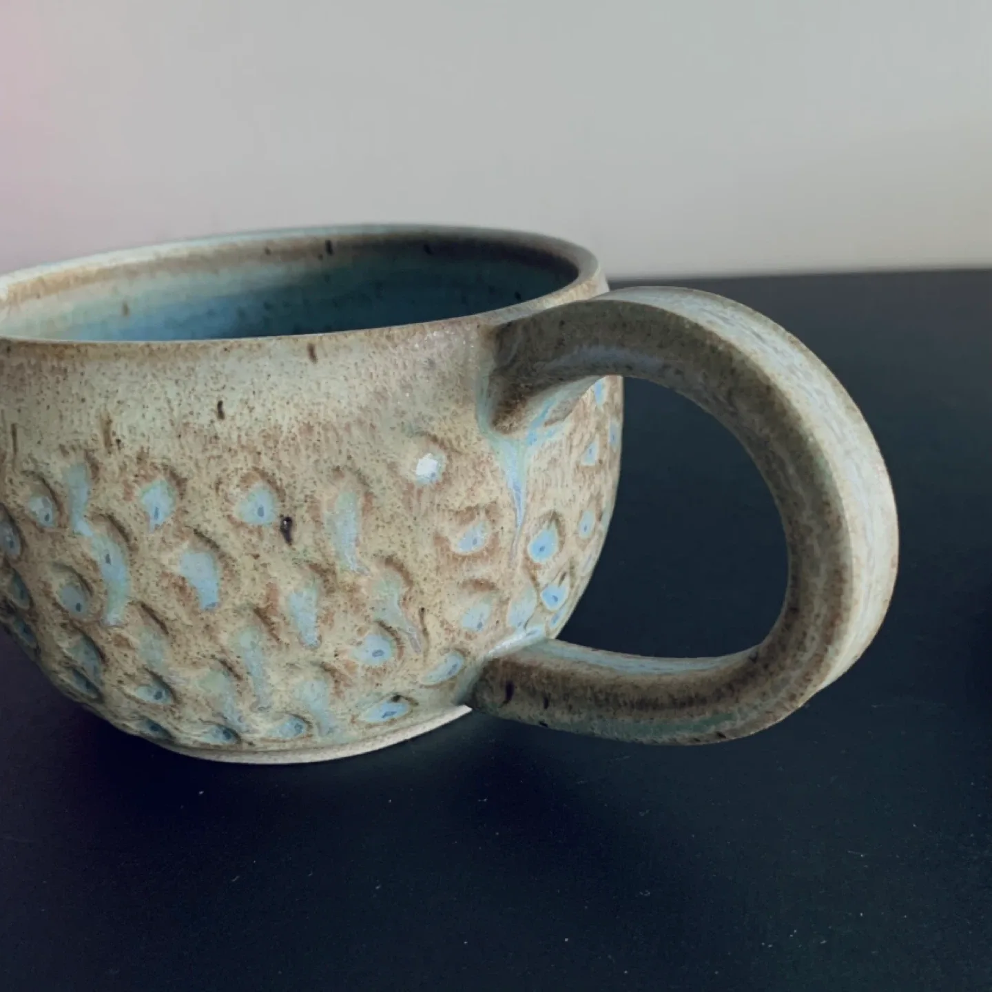 Signature Glazed Stone Mug Timeless Art image indicator(2)