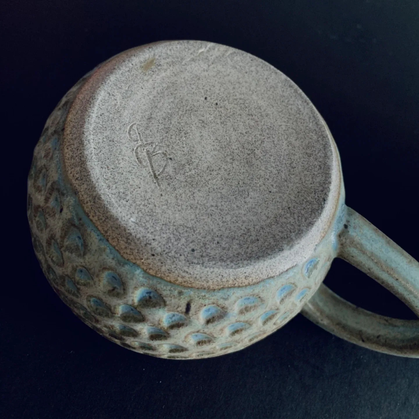 Signature Glazed Stone Mug Timeless Art image indicator(7)