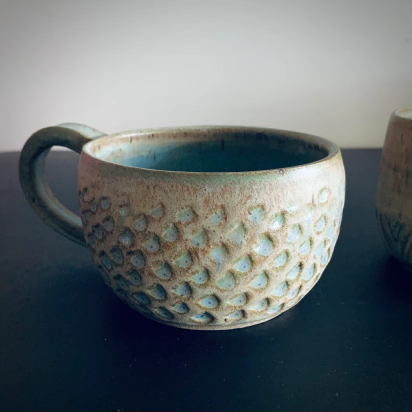 Signature Glazed Stone Mug Timeless Art