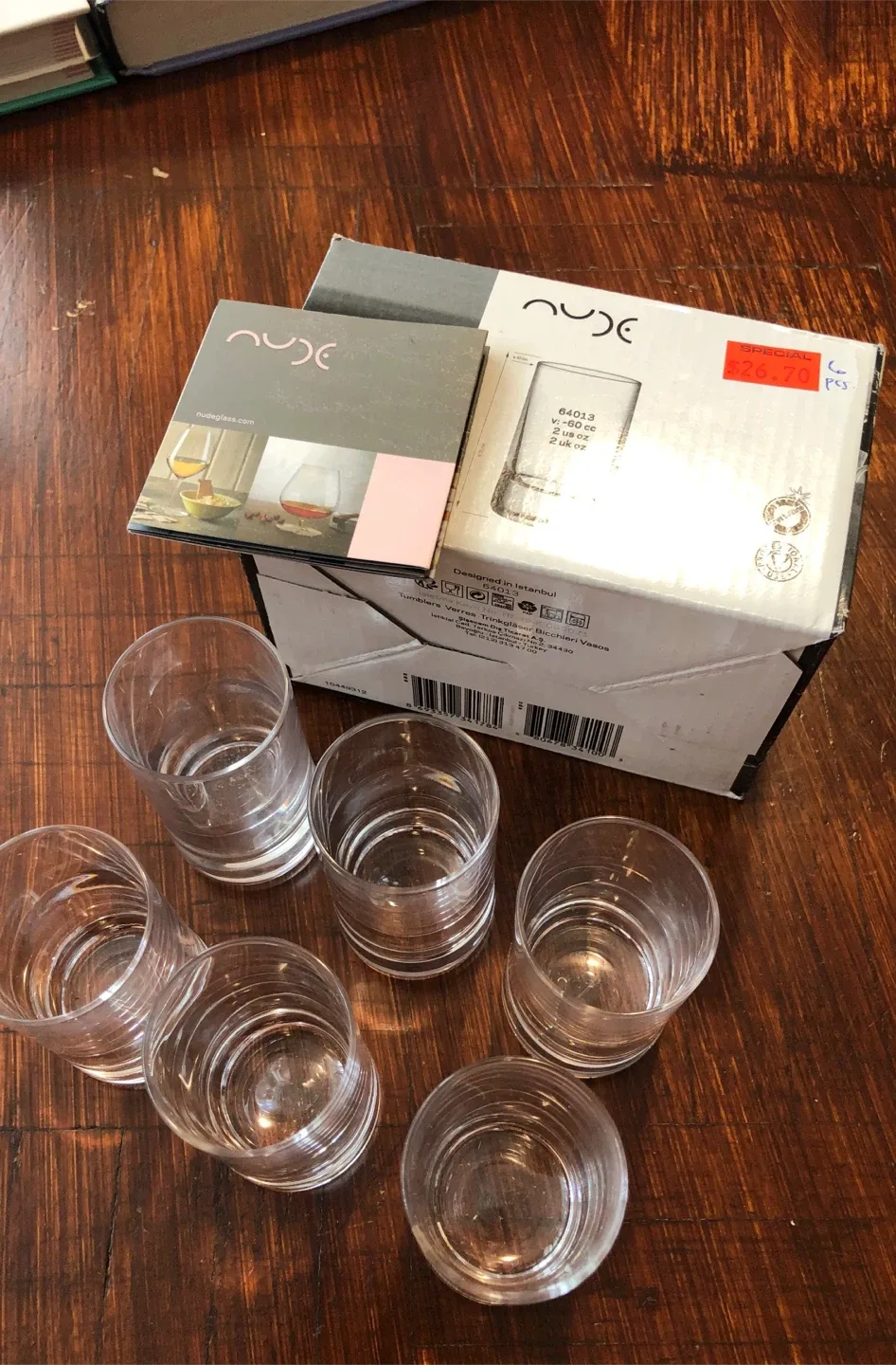 Nude Glass Set of 6 Tumblers thumbnail