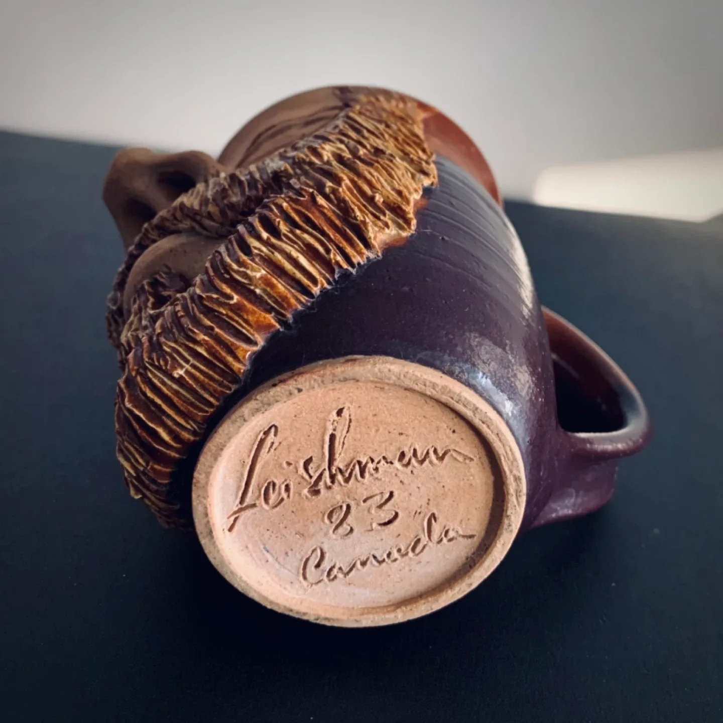 1980's Leishman Canadian Face Mug Artist Signed image indicator(8)