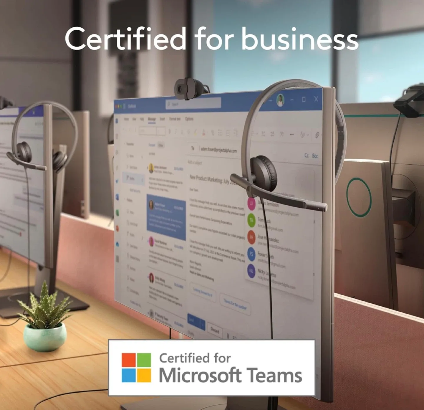 Logitech H570e USB Headset Mono - New in Box image indicator(4)