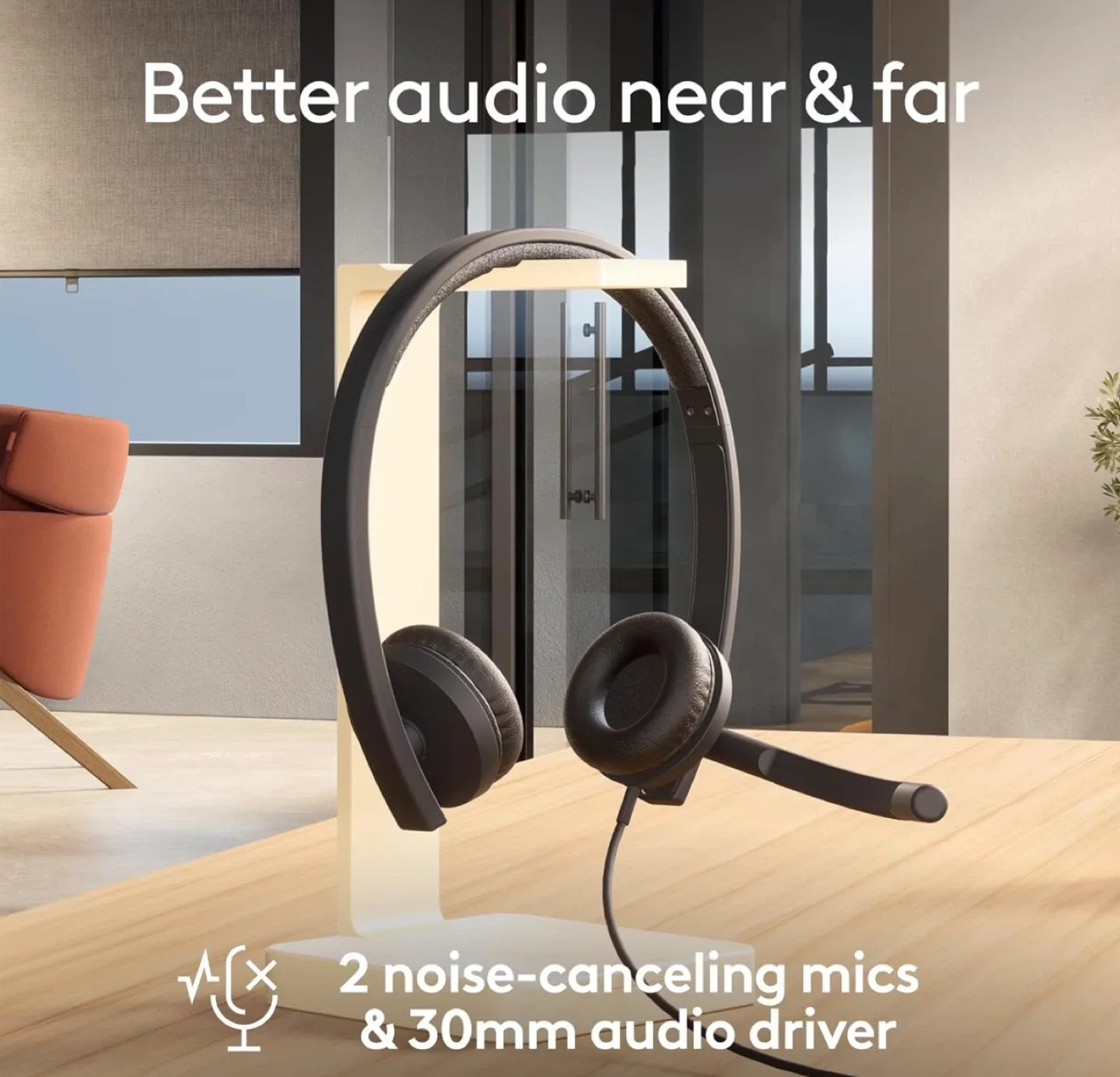 Logitech H570e USB Headset Mono - New in Box image indicator(5)