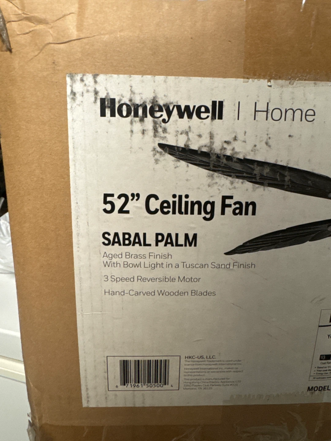 Honeywell Sabal Palm 52" Ceiling Fan