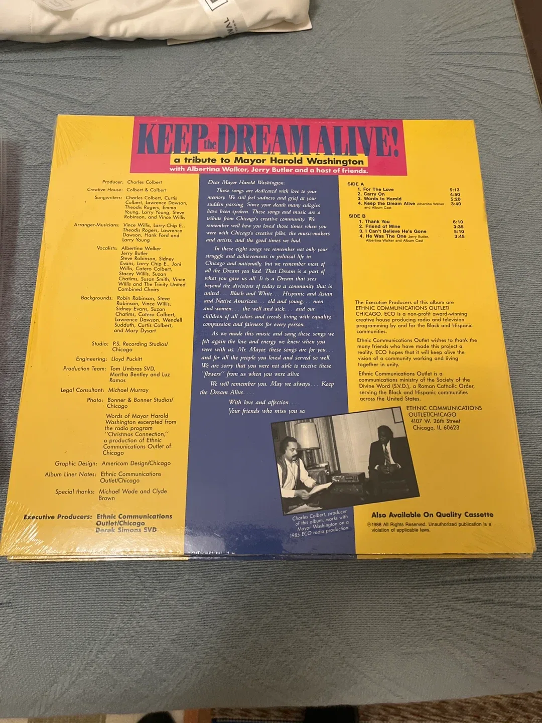 Keep Dream Alive! Tribute to Mayor Harold Washington Vinyl image indicator(3)