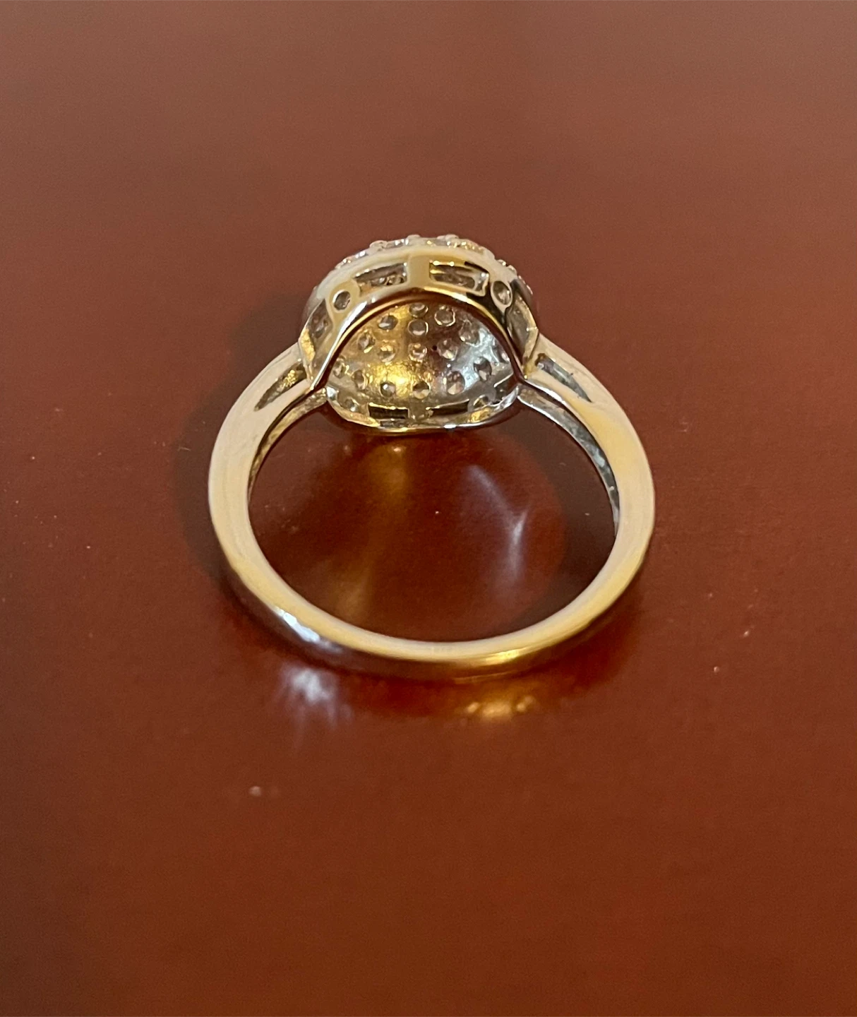 Crystal and Silver ring size 7 - photo 4