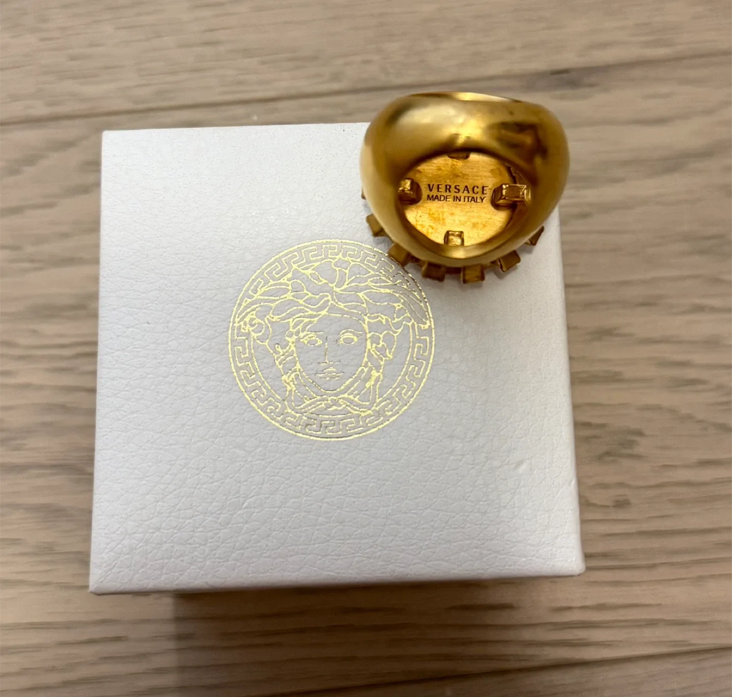 Versace Gold Ring with Box image indicator(3)