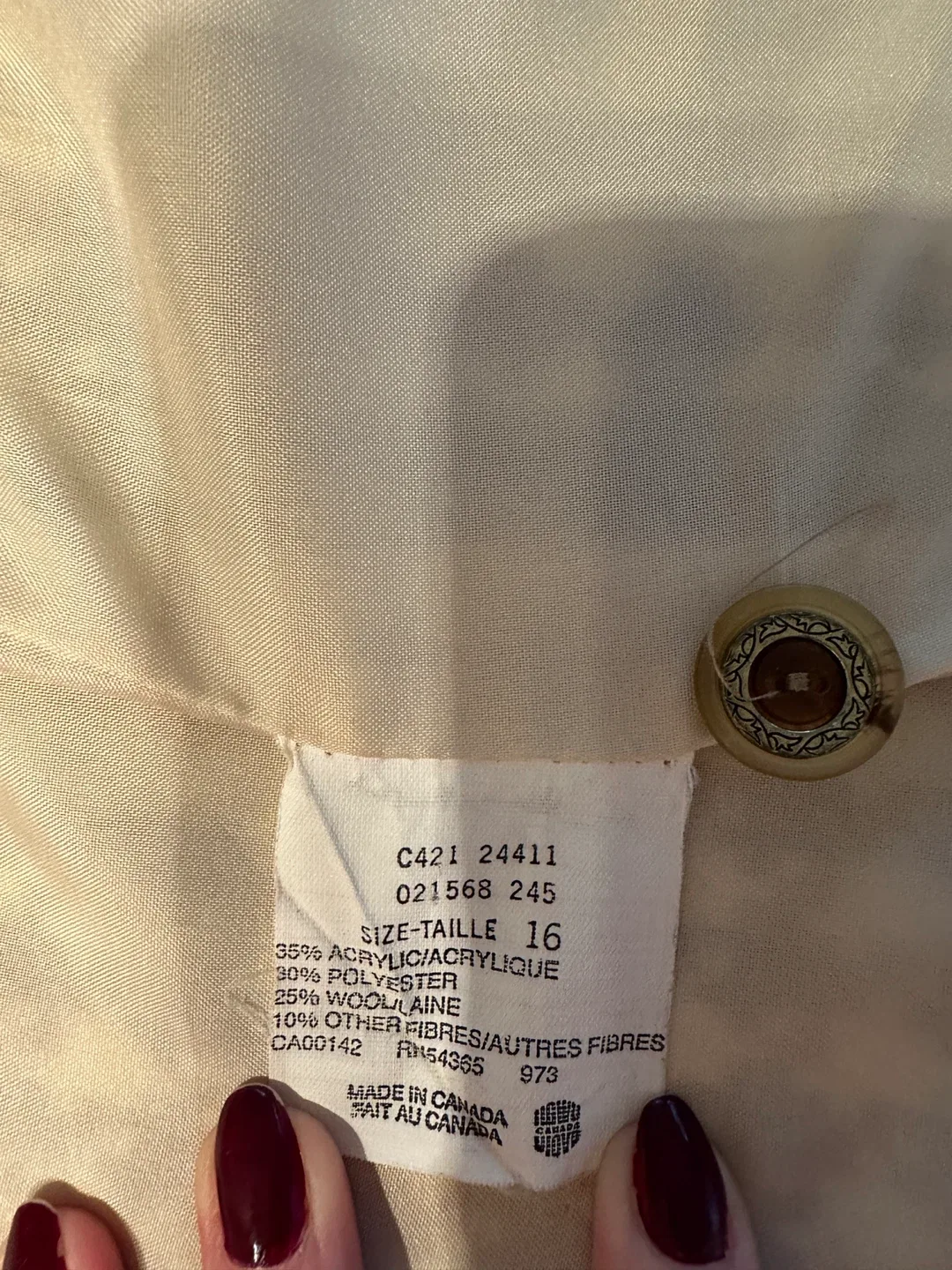 Vintage Houndstooth Blazer - Size 16 image indicator(3)