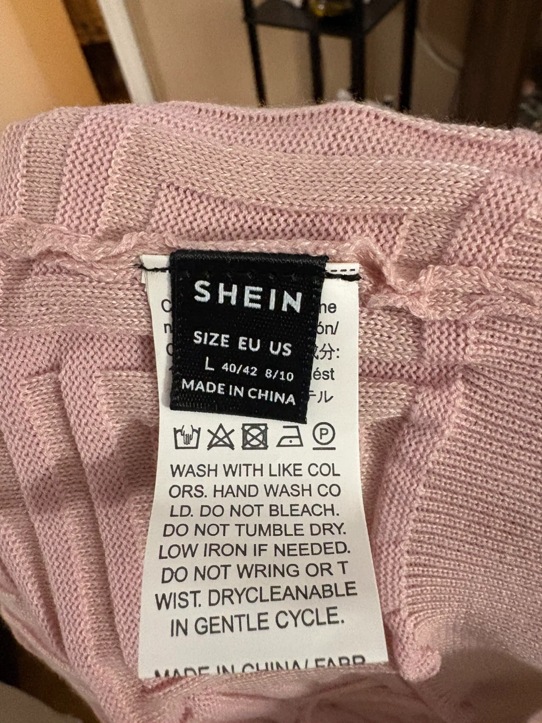 Shein Pink Knit Tank Top - Size L - photo 4