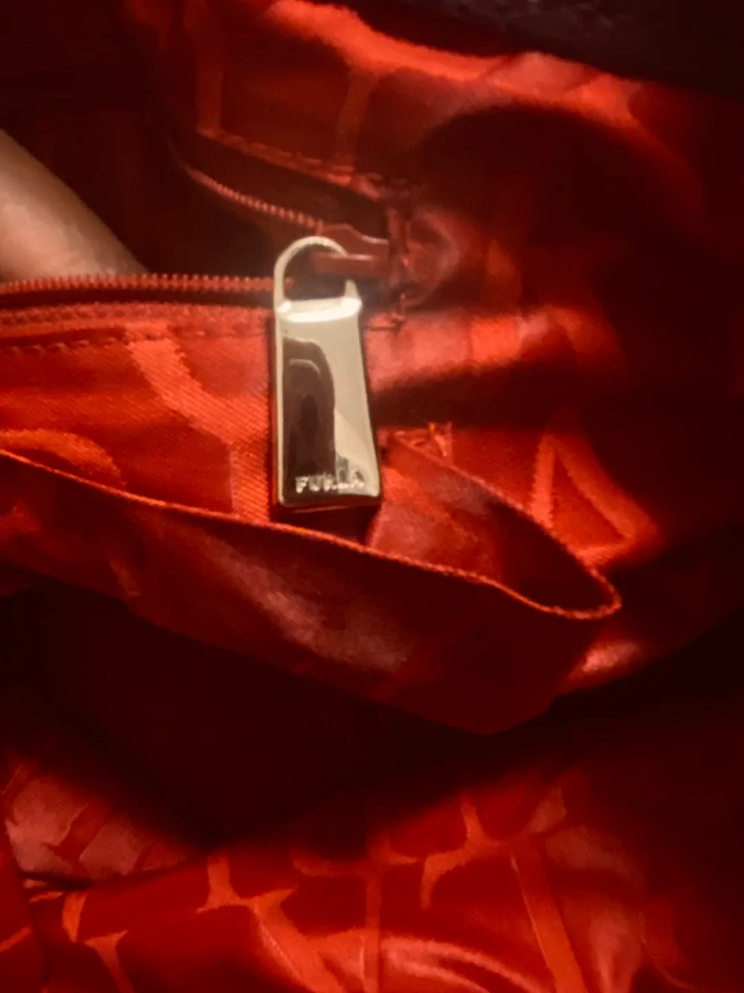 Furla Purple Leather Tote Bag image indicator(5)