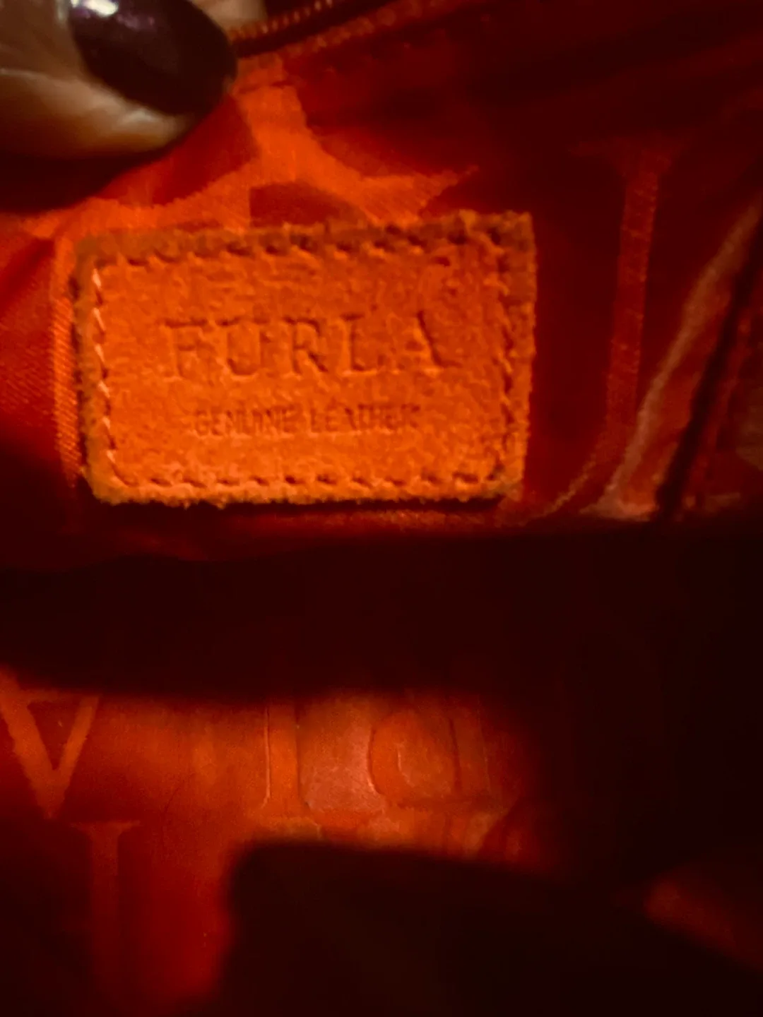 Furla Purple Leather Tote Bag image indicator(4)