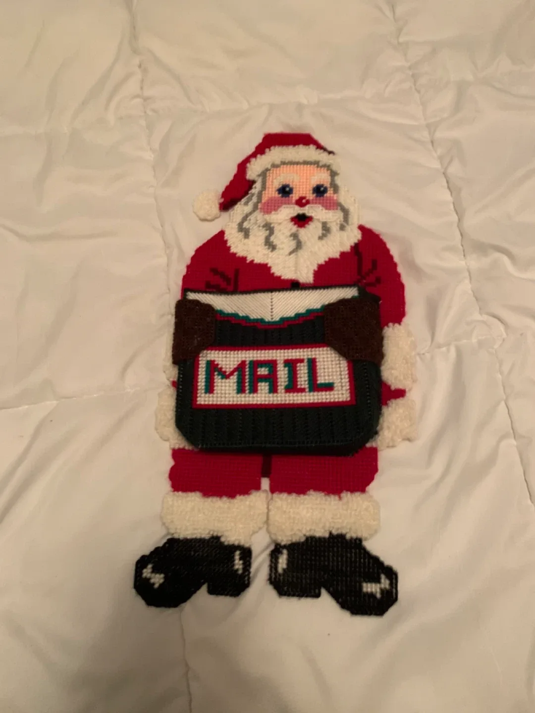 Handmade Santa Mail Holder & Holiday Decor