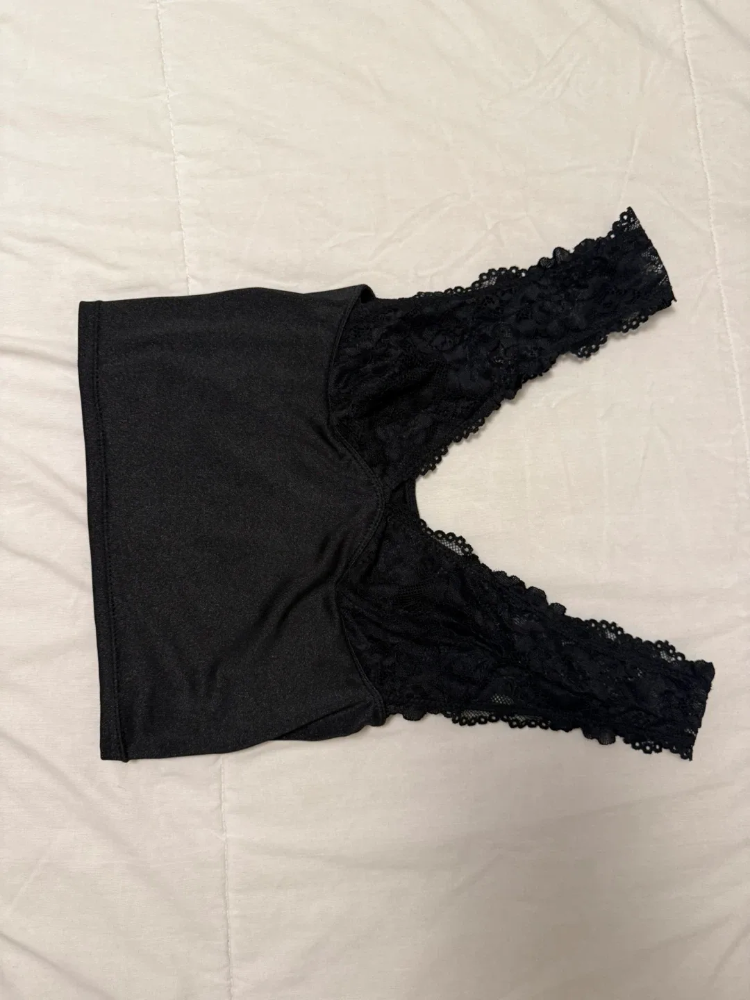 Black Lace Crop Top image indicator(4)