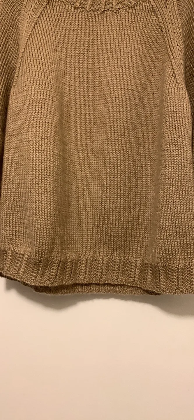 New Woman’s 100 wool Beige Knit Sweater image indicator(3)