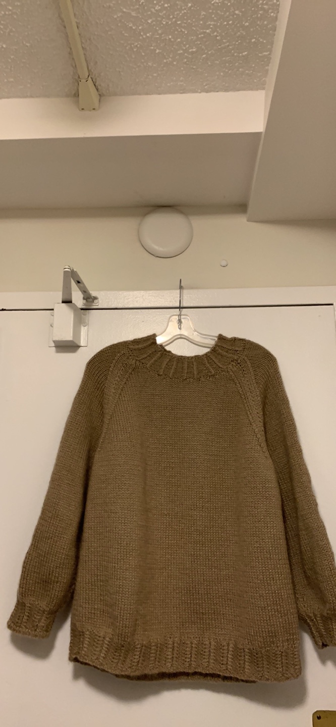 New Woman’s 100 wool Beige Knit Sweater