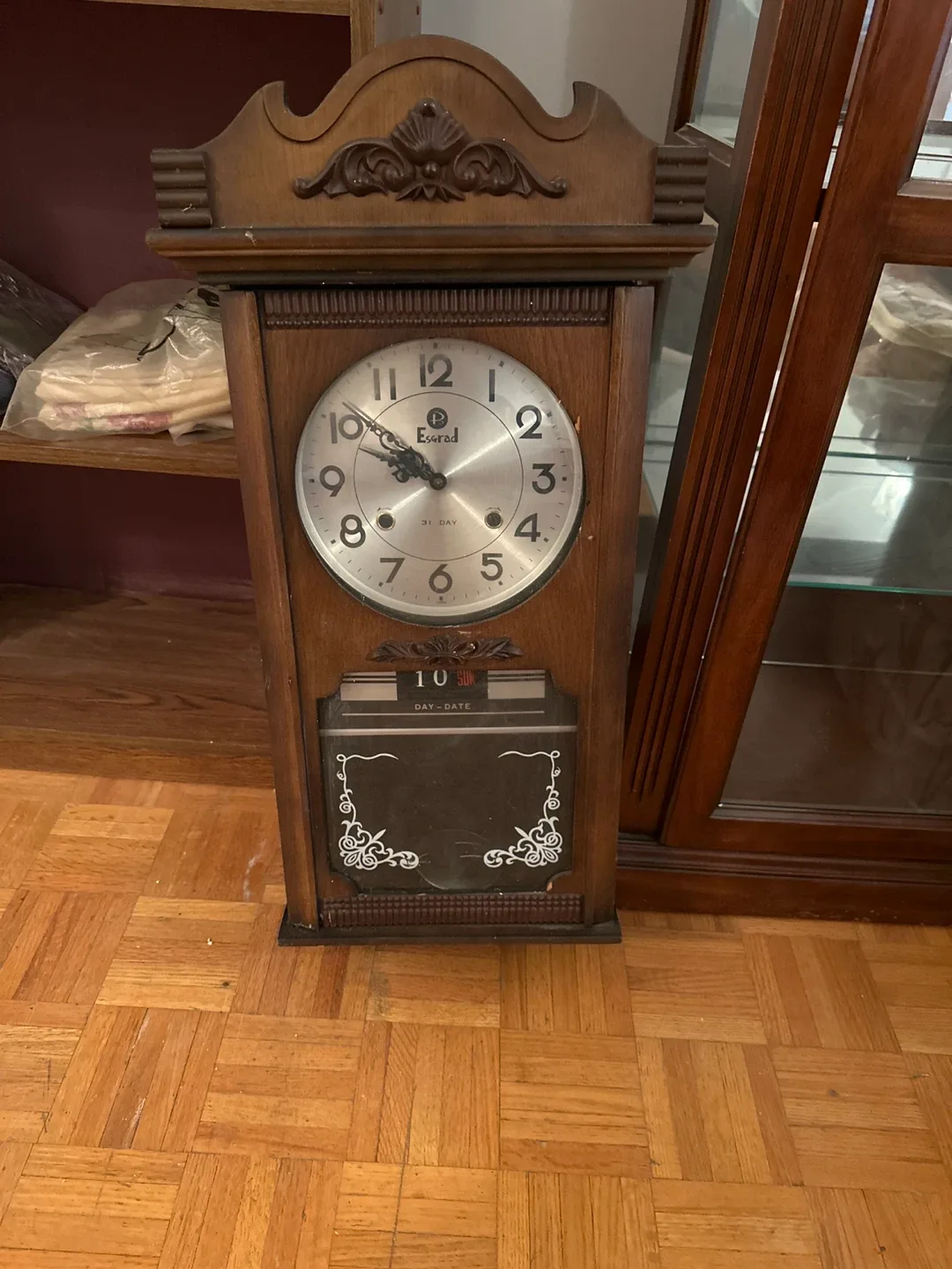 Estrad Wall Clock with Day-Date Feature