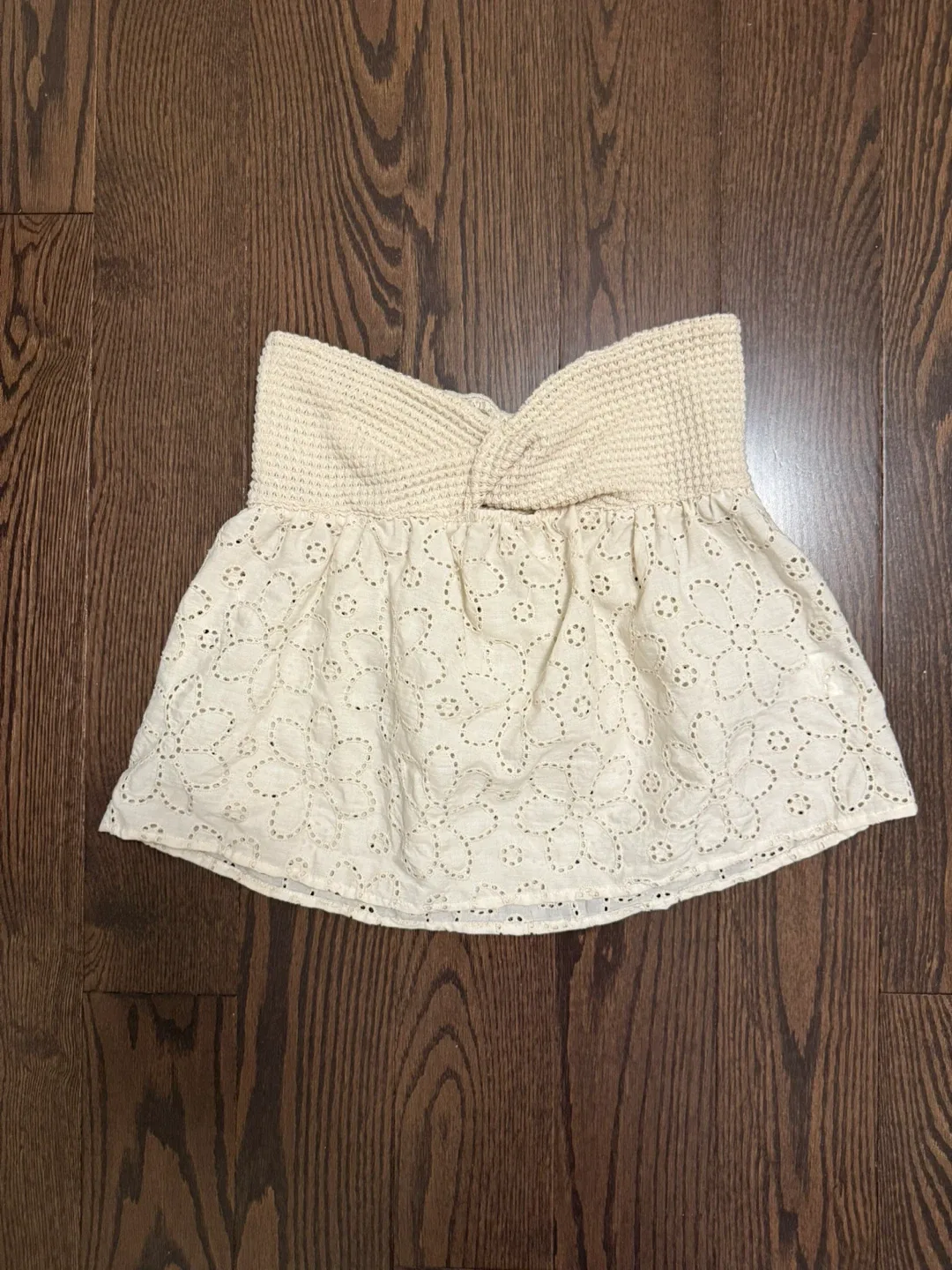 Beige Summer Twist Top