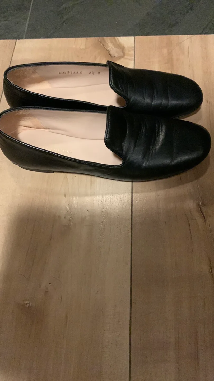 Stuart Weitzman Black Leather Loafers - Size 6.5 image indicator(6)