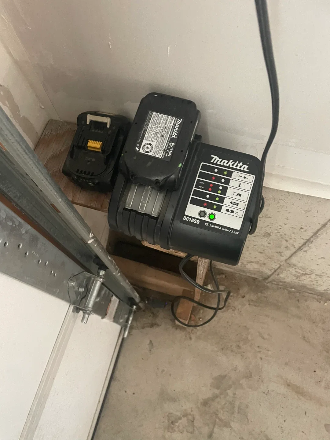 Toolbox with Assorted Tools & Makita Battery Charger image indicator(2)