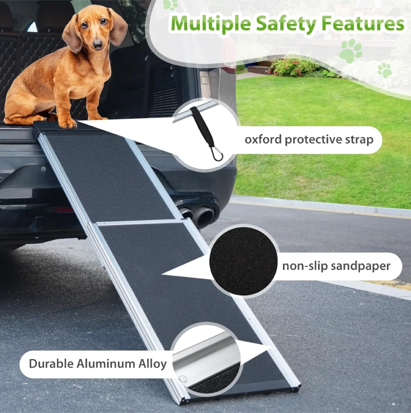 COZIWOW Aluminum Pet Ramp Ladder - New image indicator(5)