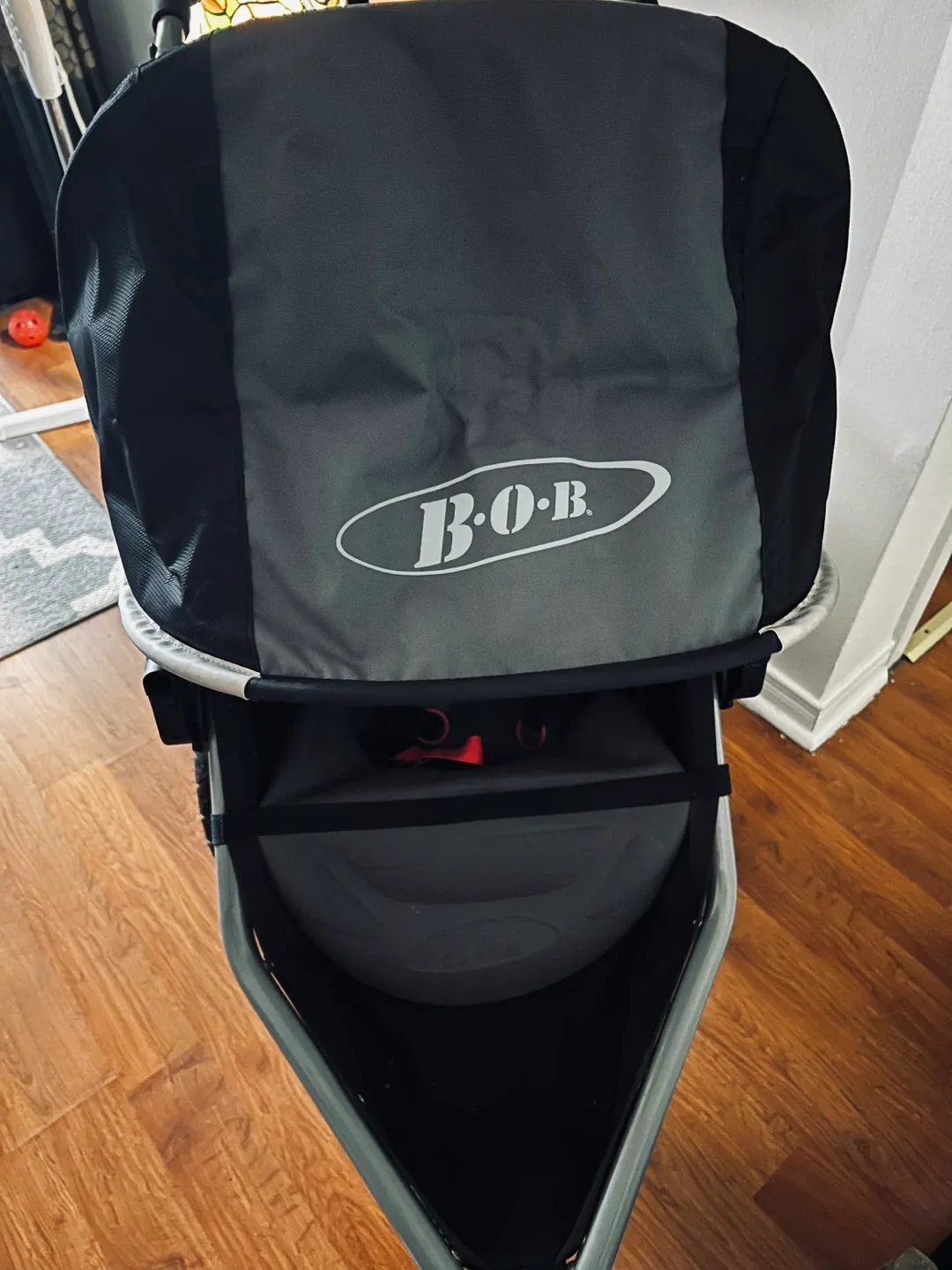 B.O.B Name Brand Baby Jogger Jogging Stroller - Black/Grey image indicator(8)