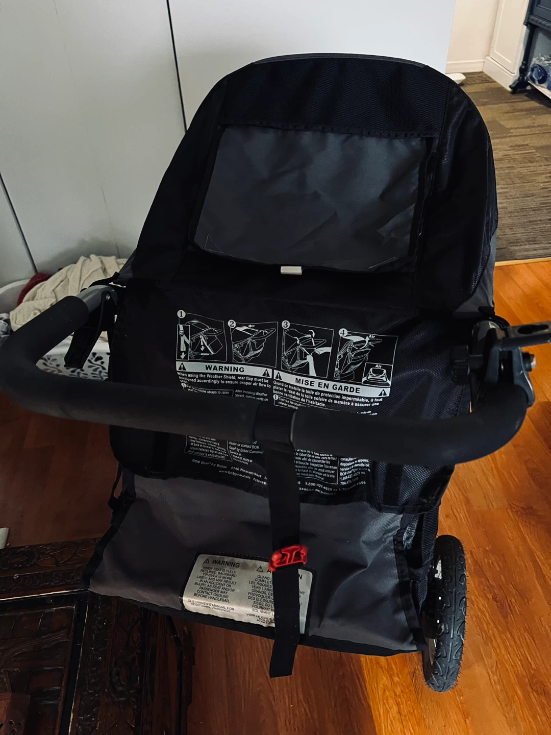 B.O.B Name Brand Baby Jogger Jogging Stroller - Black/Grey