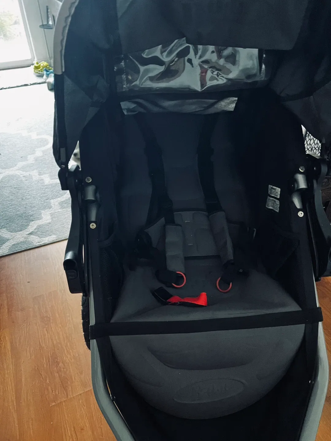 B.O.B Name Brand Baby Jogger Jogging Stroller - Black/Grey image indicator(2)