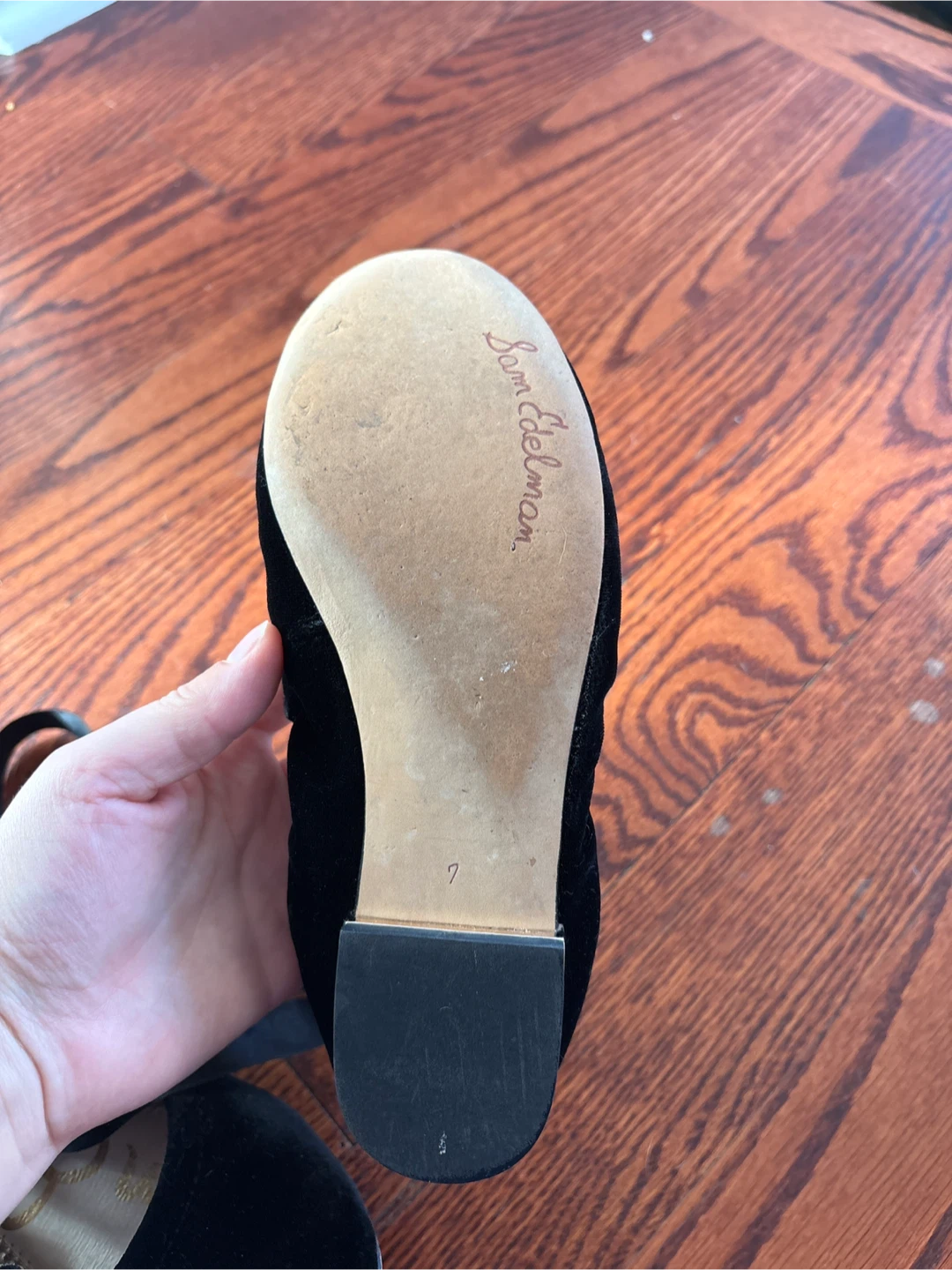 Sam Edelman Black Velvet Ballet Flats - Size 7 - photo 4