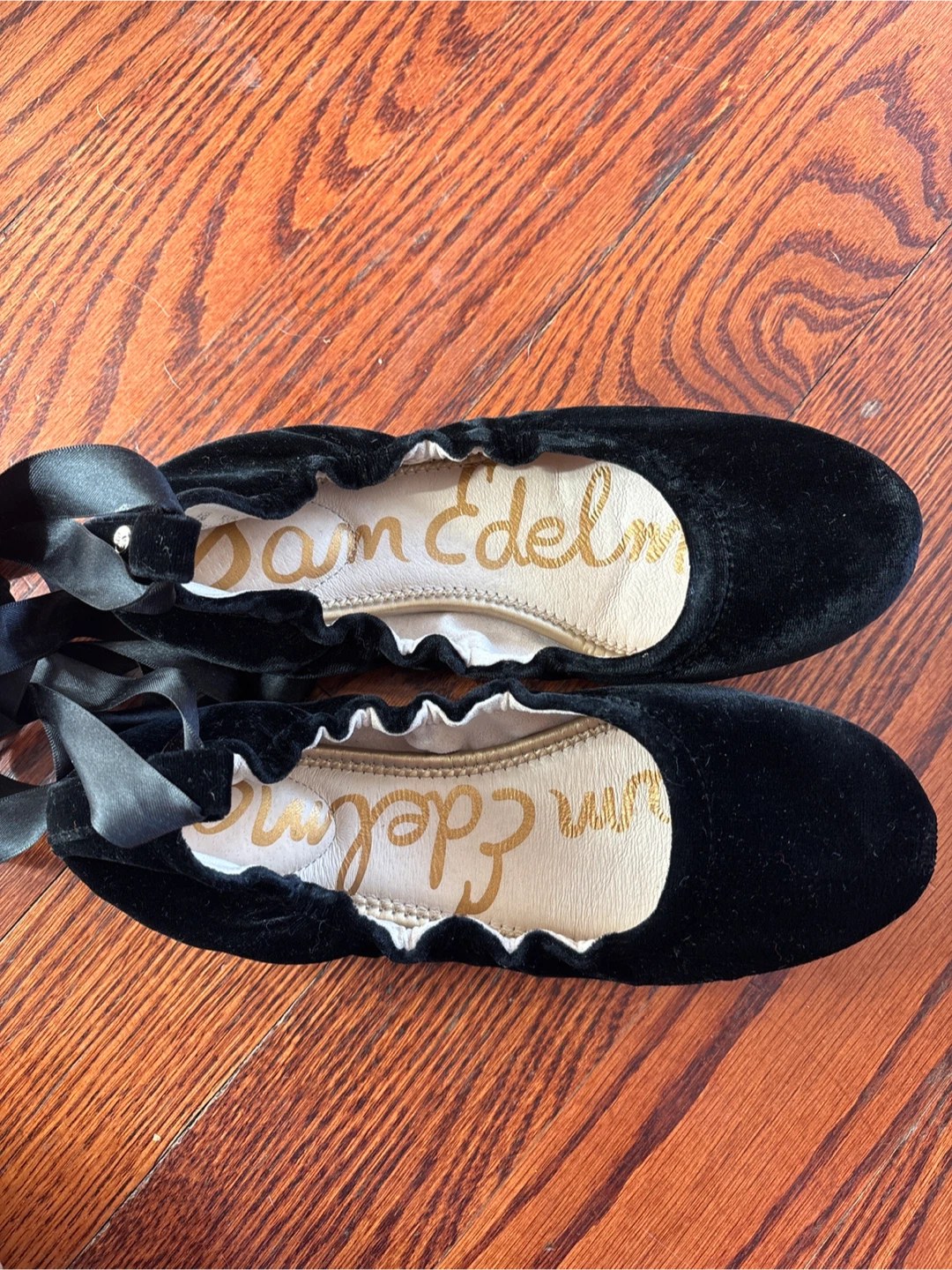 Sam Edelman Black Velvet Ballet Flats - Size 7 - photo 5