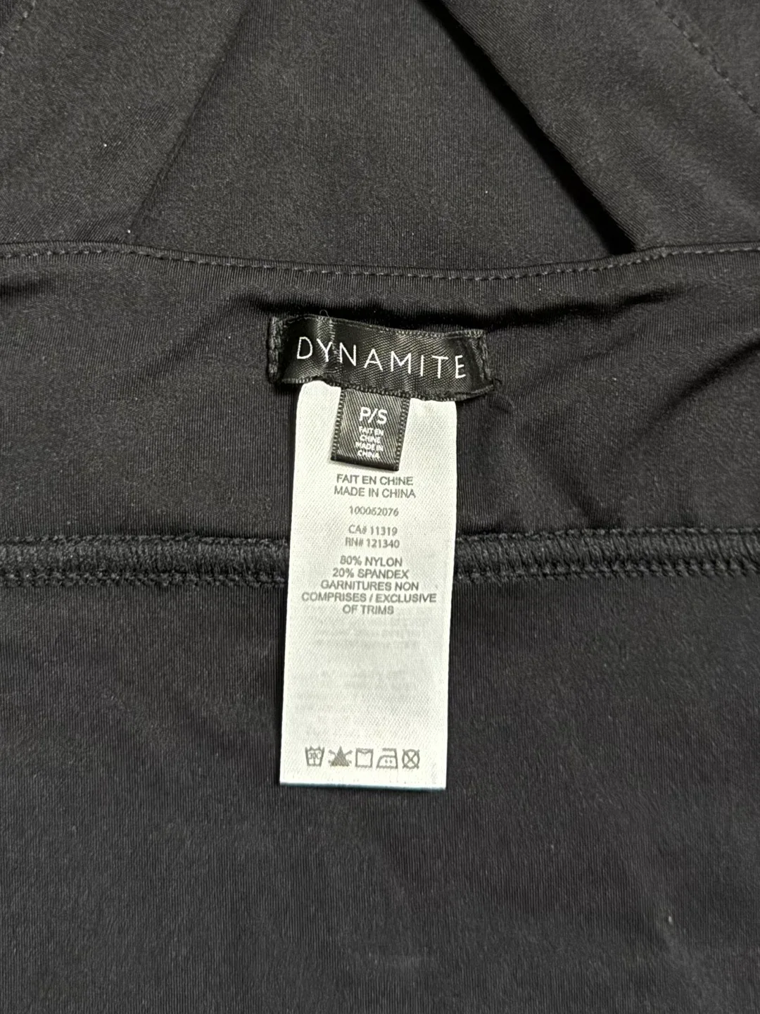 Dynamite Black Cropped Tank - Size Small image indicator(4)